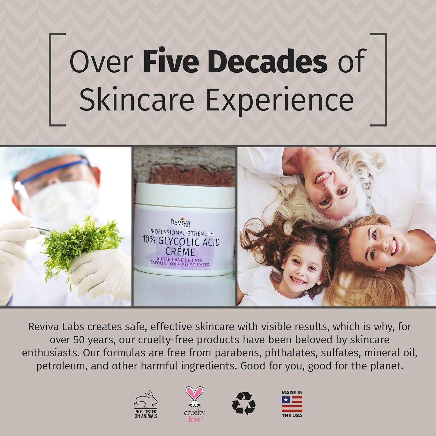 Crema Facial Reviva Labs 10% Ácido Glicólico Hidratante 79g