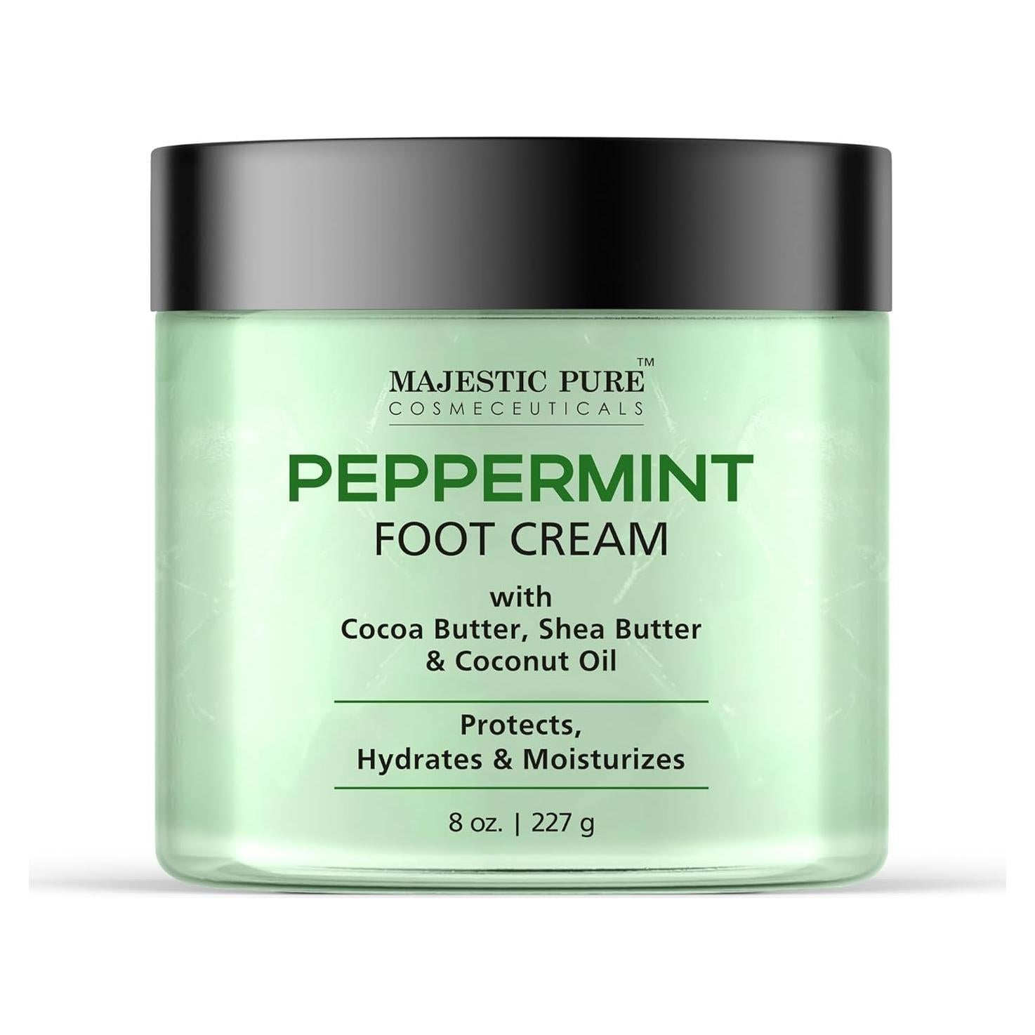 Crema para Pies Calentadora Majestic Pure 226.8 g - Menta