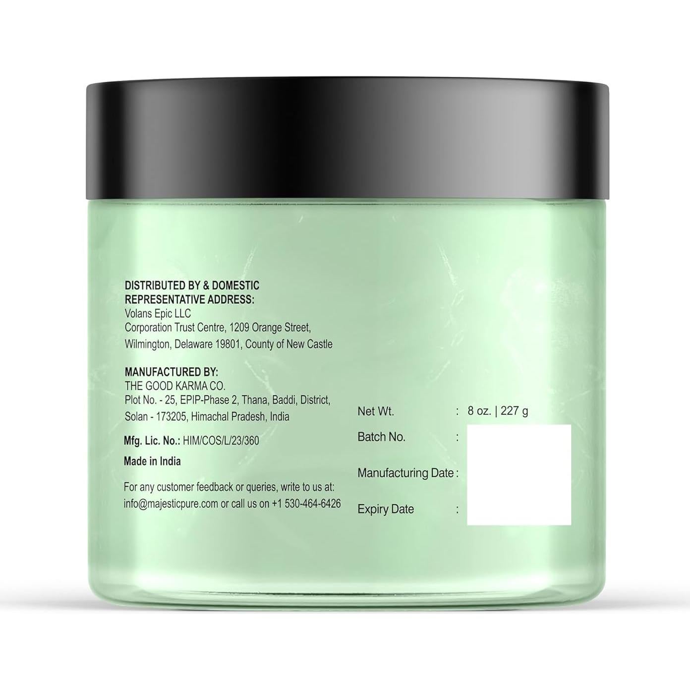 Crema para Pies Calentadora Majestic Pure 226.8 g - Menta