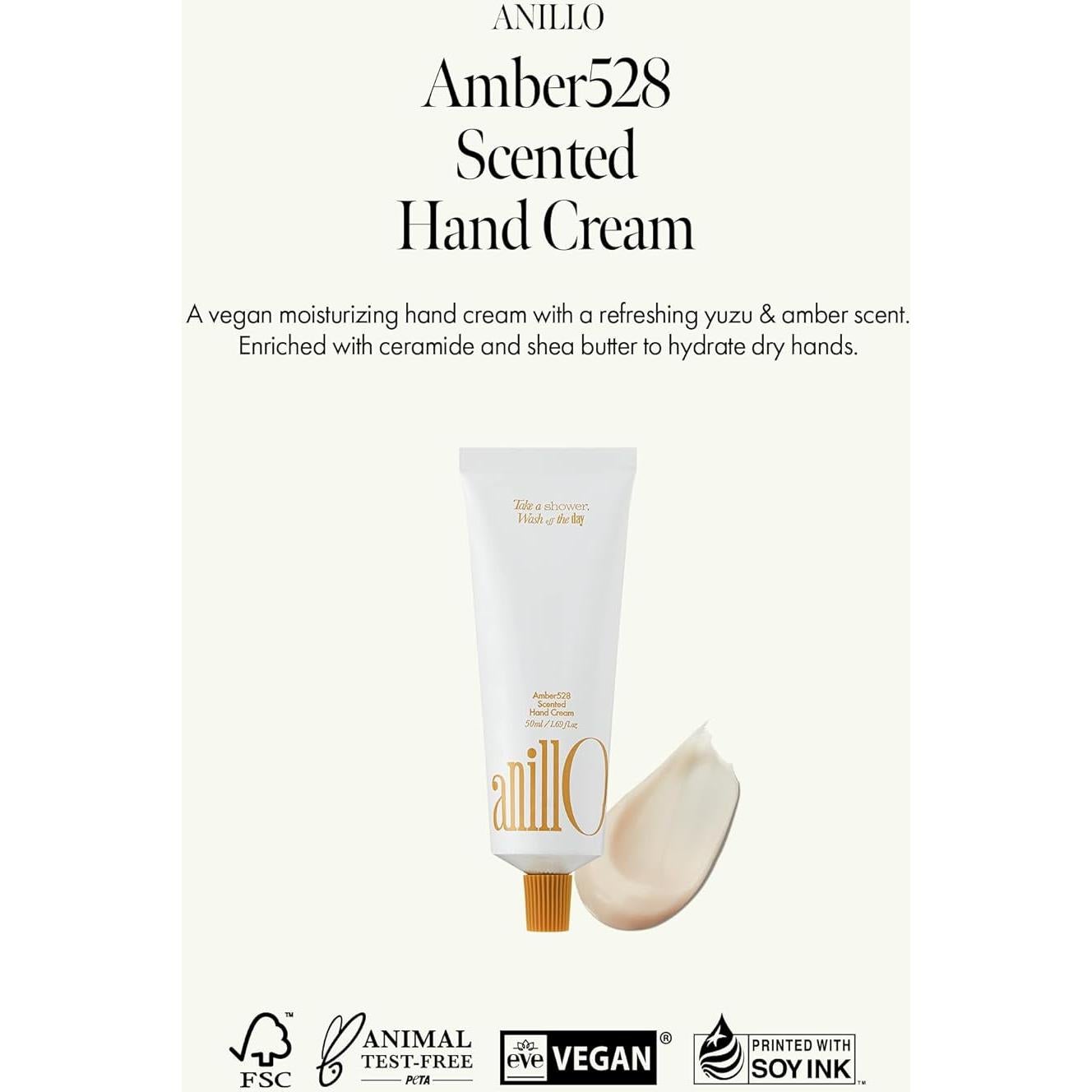 Crema de Manos Amber528 Vegana 50 ml - Hidratante Yuzu