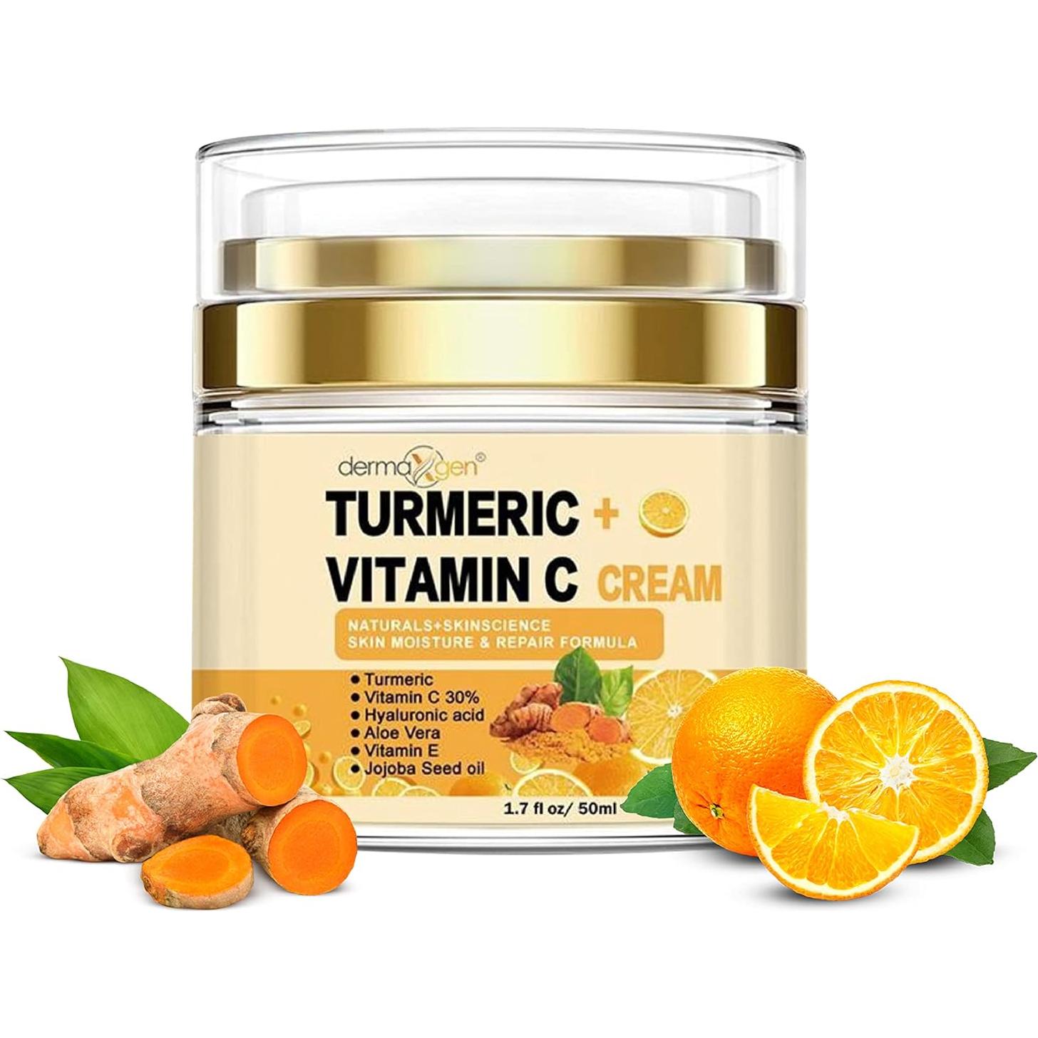 Crema Facial Hidratante Cúrcuma y Vitamina C 2x50.7ml