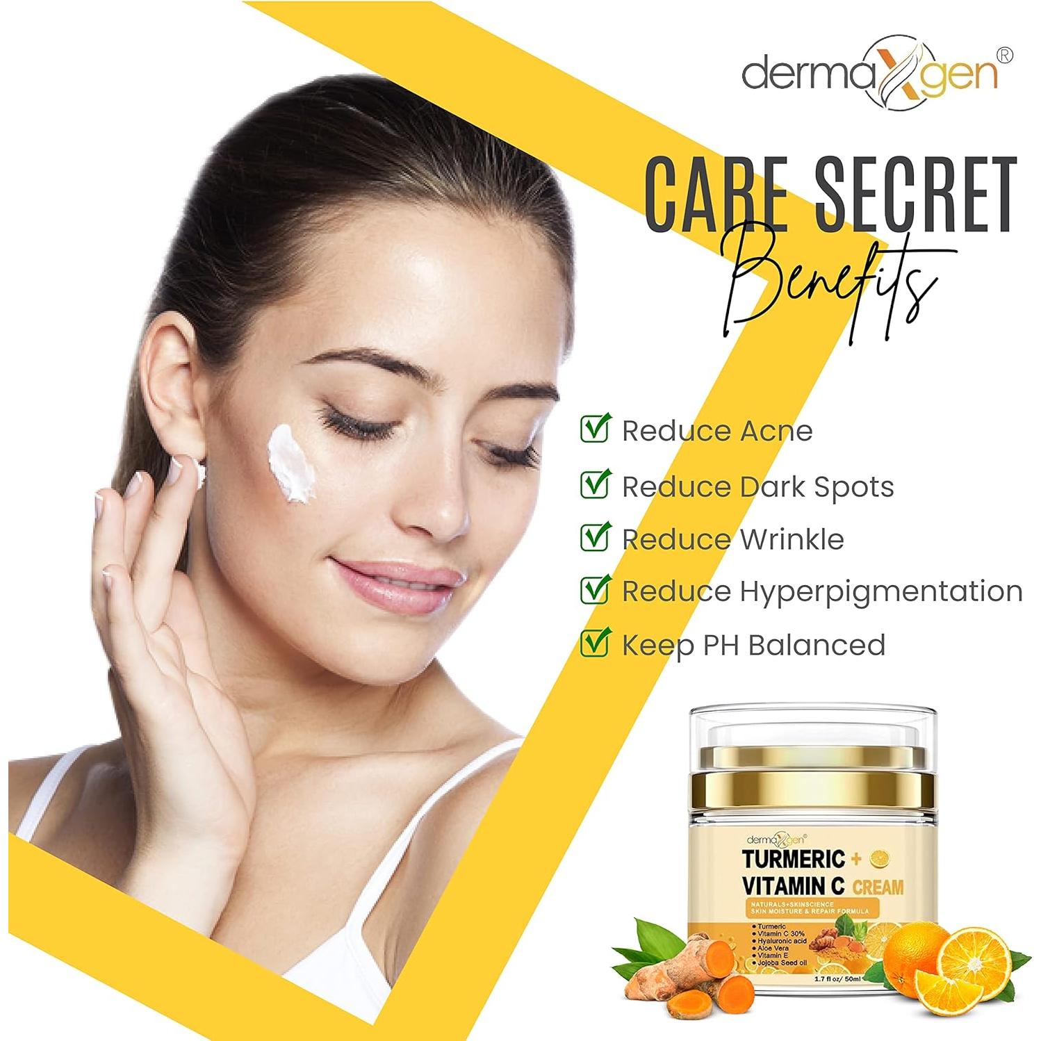 Crema Facial Hidratante Cúrcuma y Vitamina C 2x50.7ml