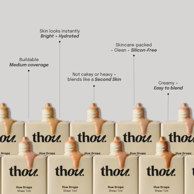 Tinte para Piel Thou Hue Drops 320 Oliva Neutral 30ml