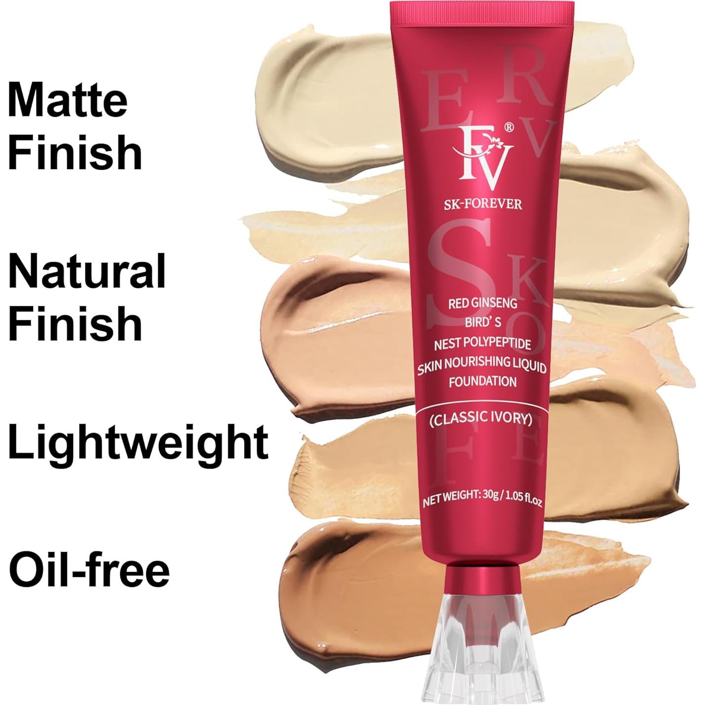 Base Líquida Impermeable FV 30 ml Acabado Mate Marfil Clásico