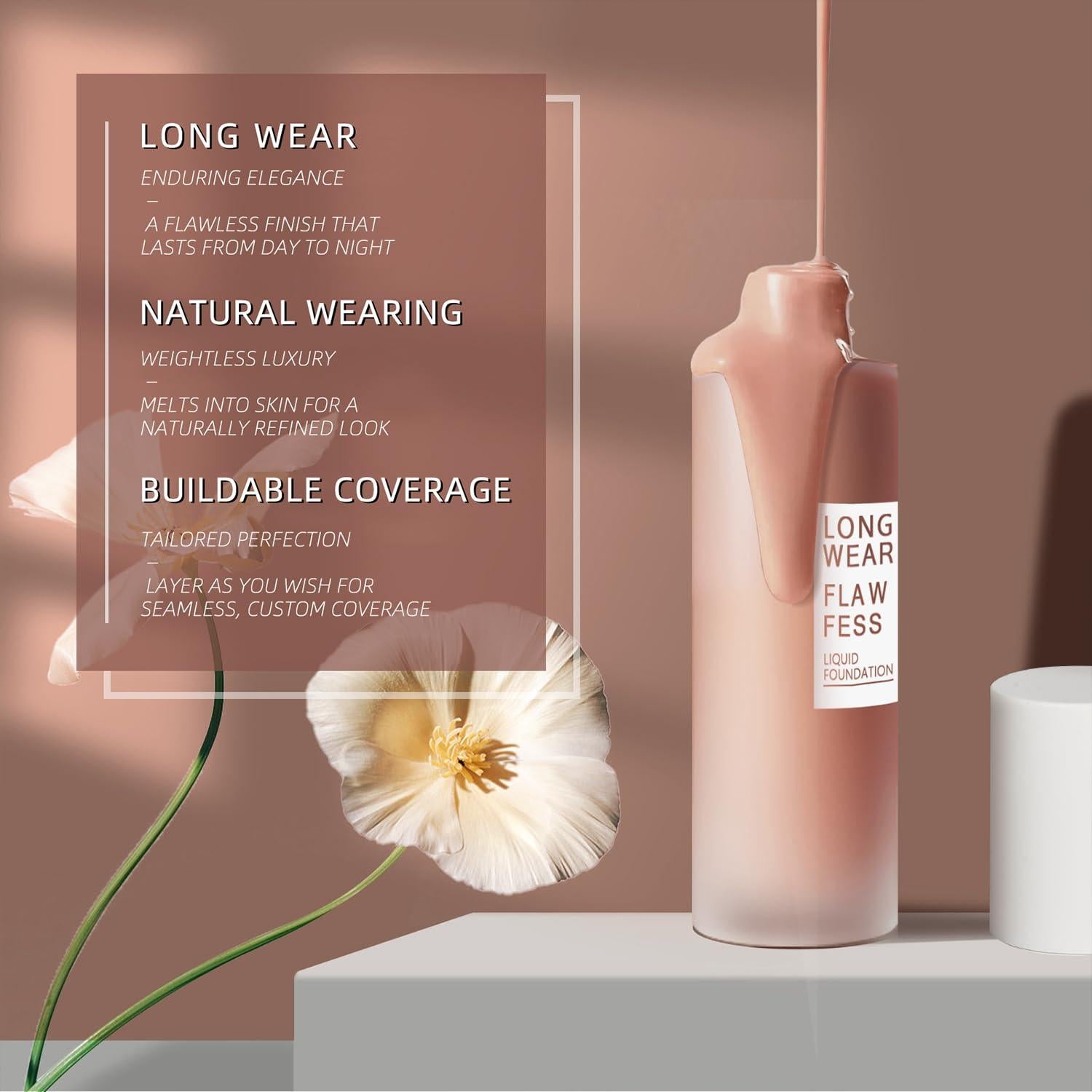 Base Líquida Mate AVVA 29.57 ml Castaño Pálido