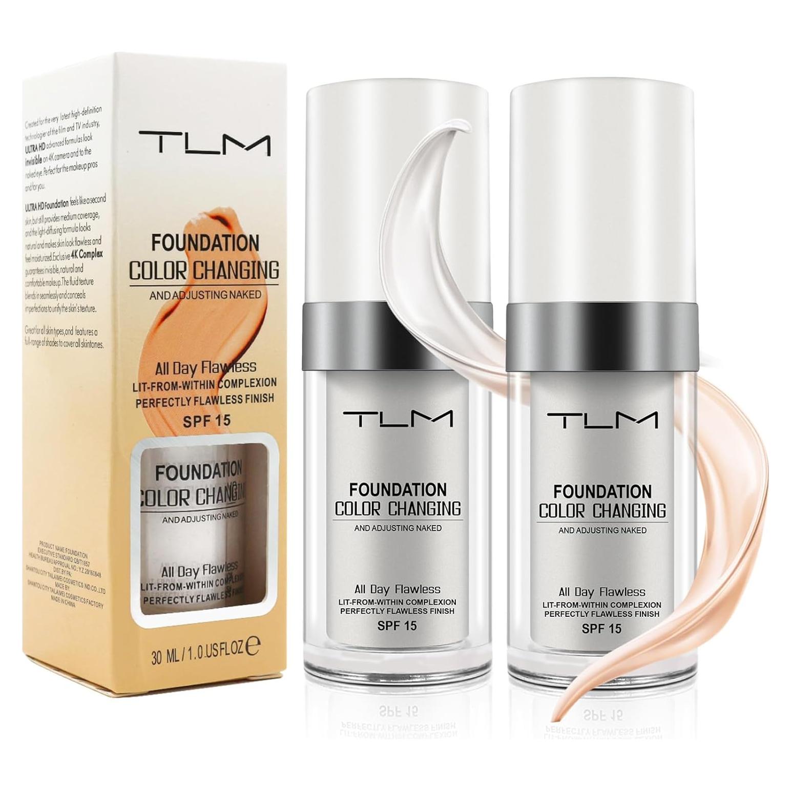 Base de Maquillaje TLM Hidratante 30 ml - Cambia de Color SPF15