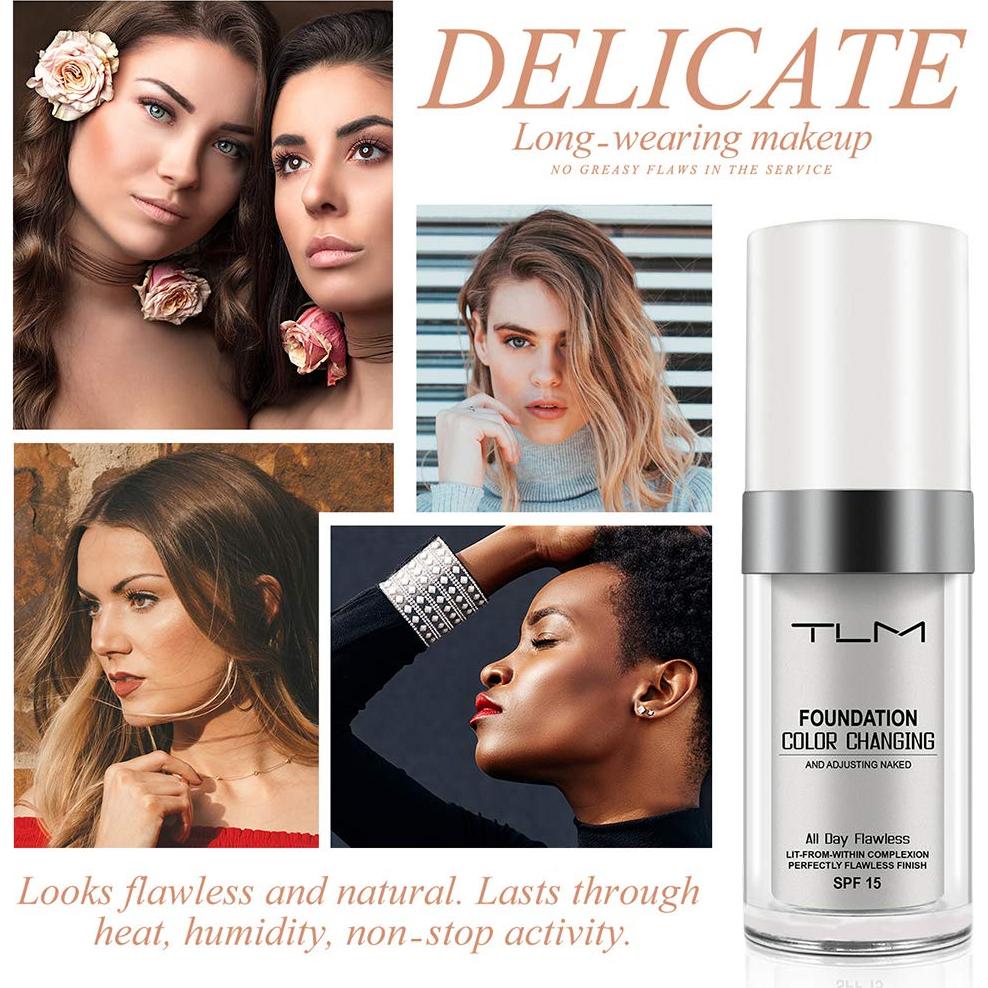 Base de Maquillaje TLM Hidratante 30 ml - Cambia de Color SPF15