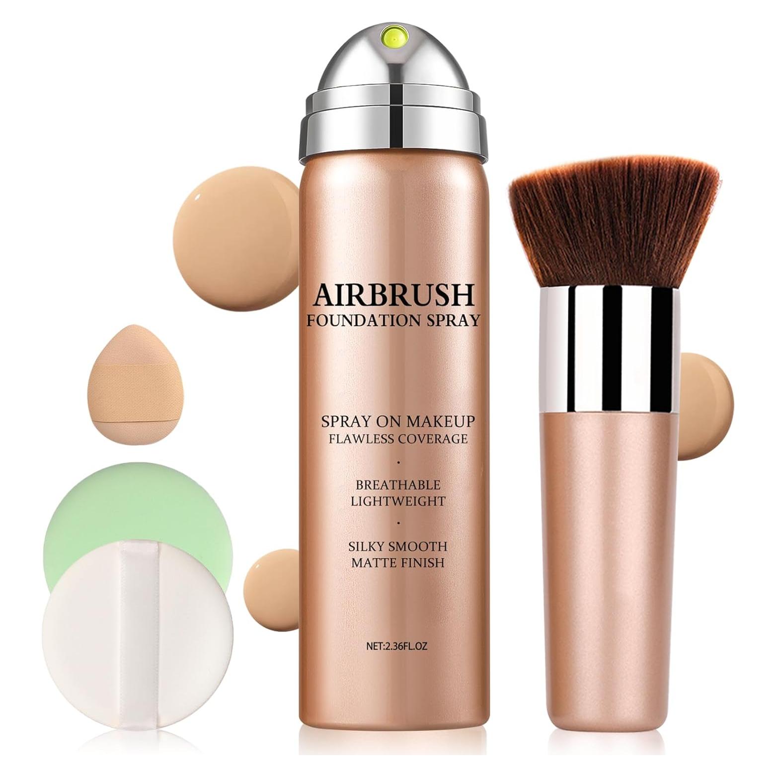 Base de Maquillaje Airbrush LZXLUKGIR 02 Beige Hidratante