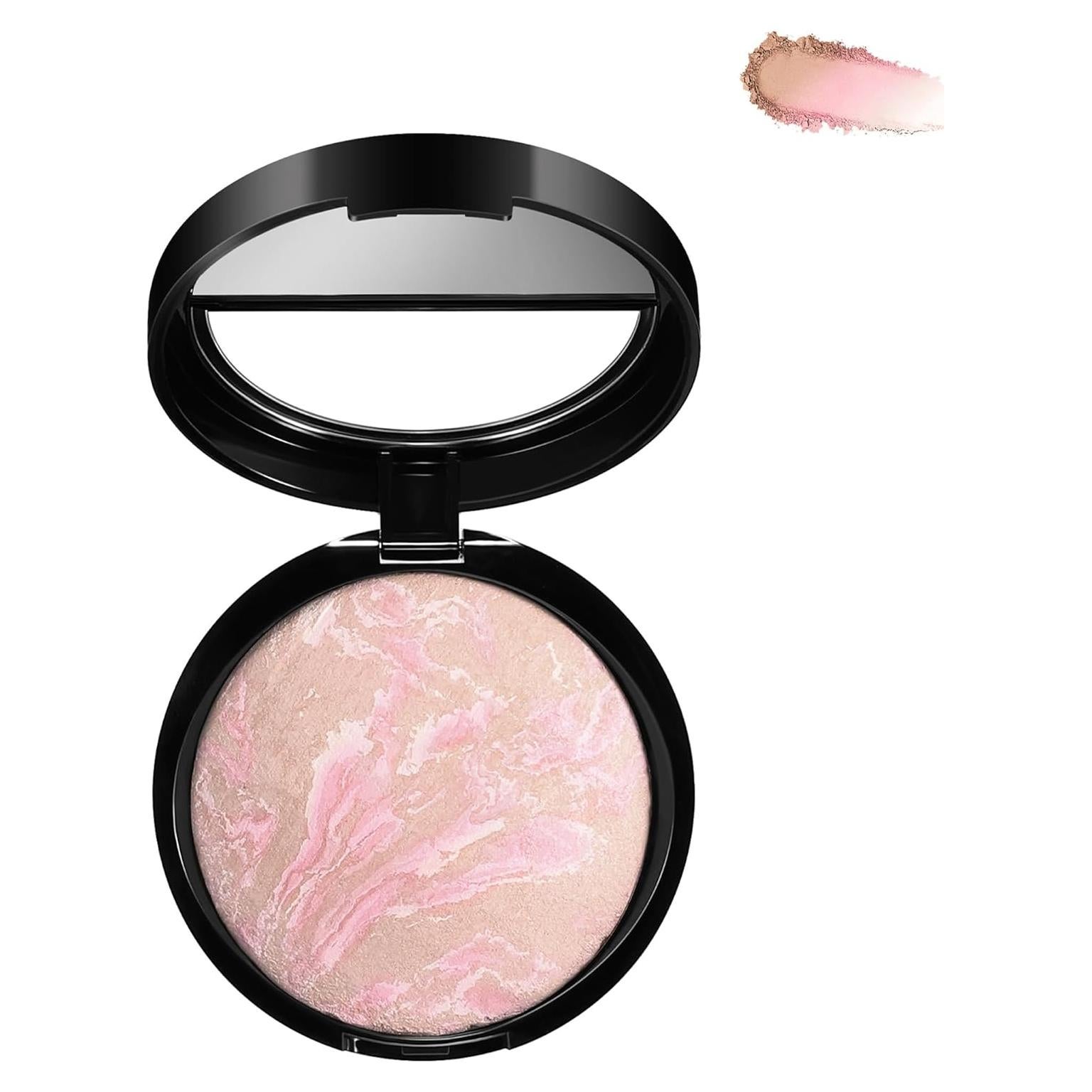 Polvo Fijador de Maquillaje Horneado BEUKING 15g Acabado Luminoso