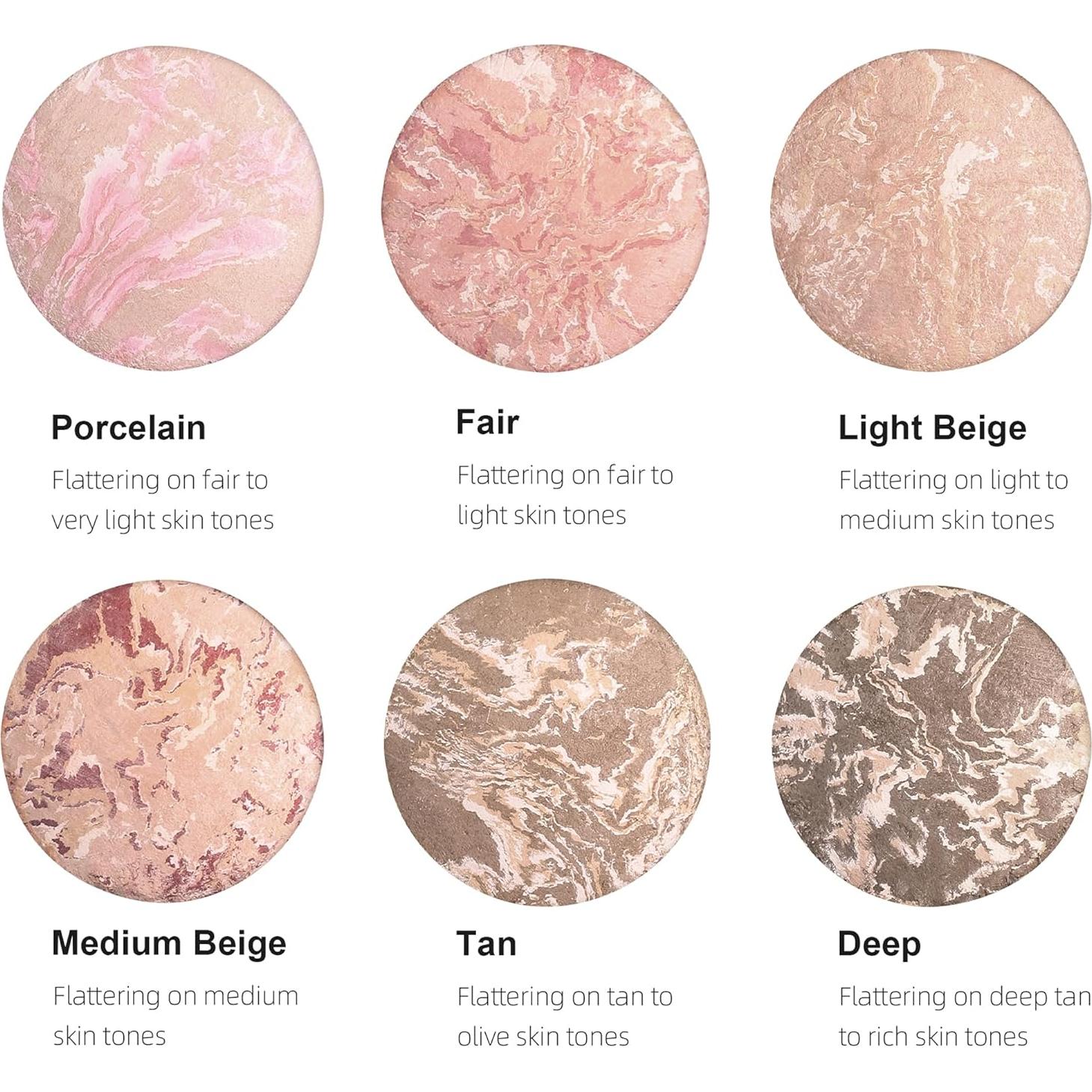 Polvo Fijador de Maquillaje Horneado BEUKING 15g Acabado Luminoso