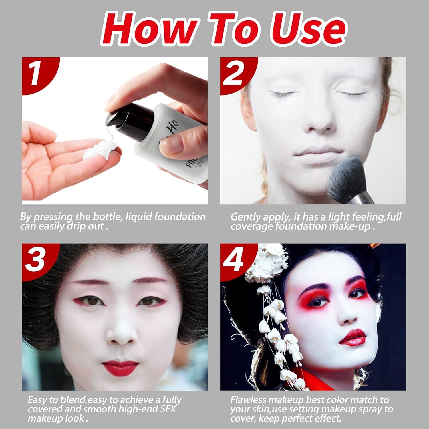 Base Líquida Blanca Go Ho - Corrector de Color Semi-Mate 148g