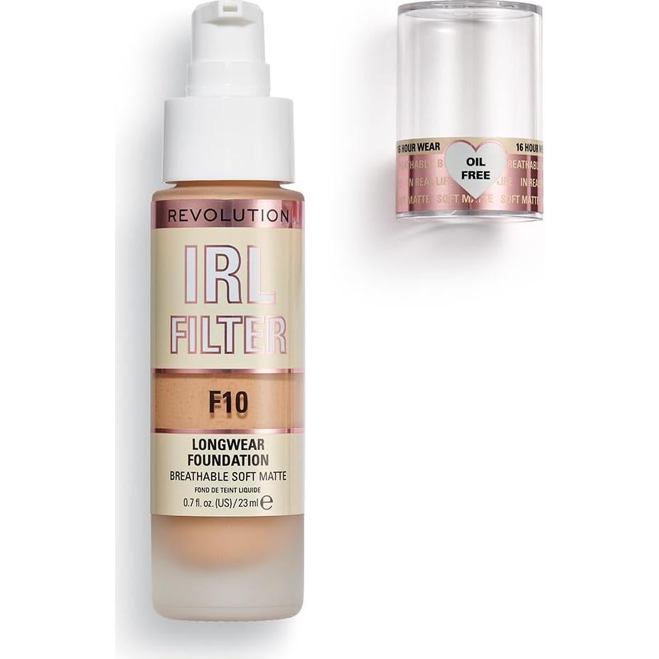 Base de Maquillaje Revolución IRL F10 20.9 ml Larga Duración