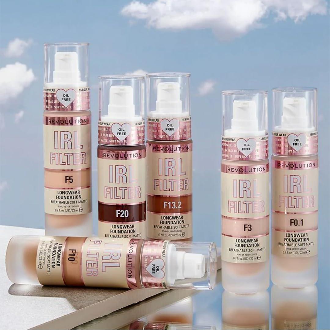Base de Maquillaje Revolución IRL F10 20.9 ml Larga Duración