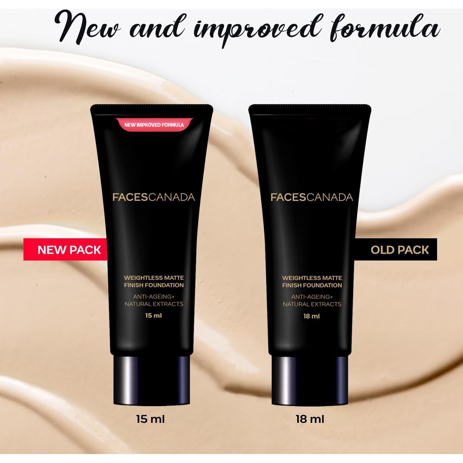 Base Mate Ligera FACESCANADA 15ml - Cobertura Completa Antienvejecimiento