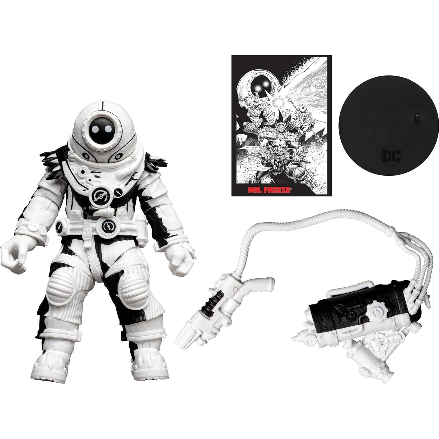 Figura de acción Mr. Freeze McFarlane 17 cm con cómic