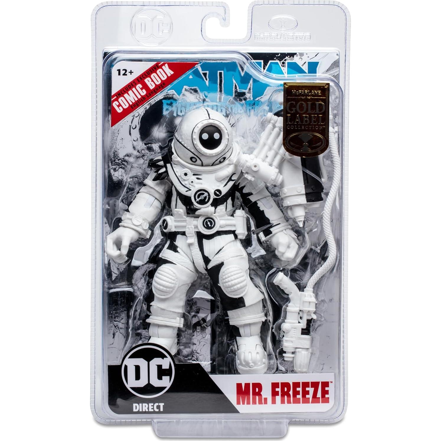 Figura de acción Mr. Freeze McFarlane 17 cm con cómic