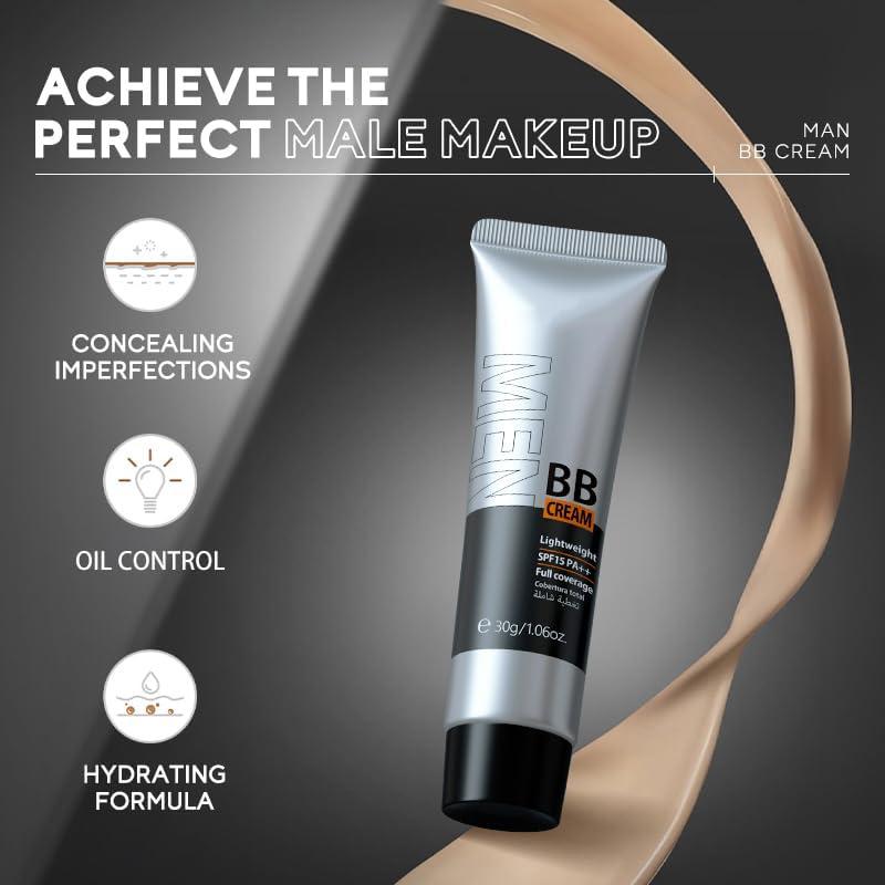 Crema BB Hidratante Facial para Hombres AKARY 39g SPF 15