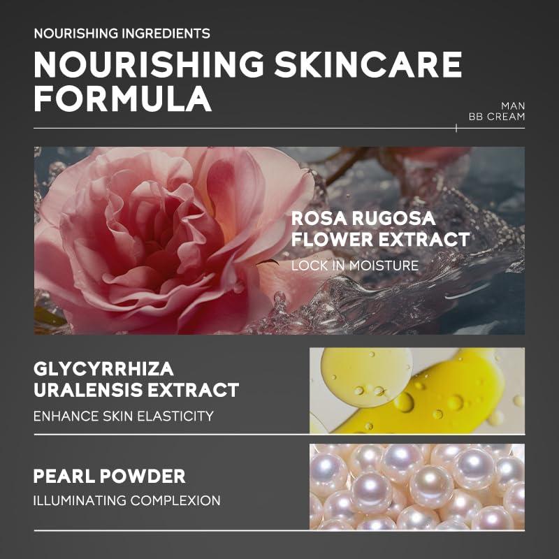 Crema BB Hidratante Facial para Hombres AKARY 39g SPF 15