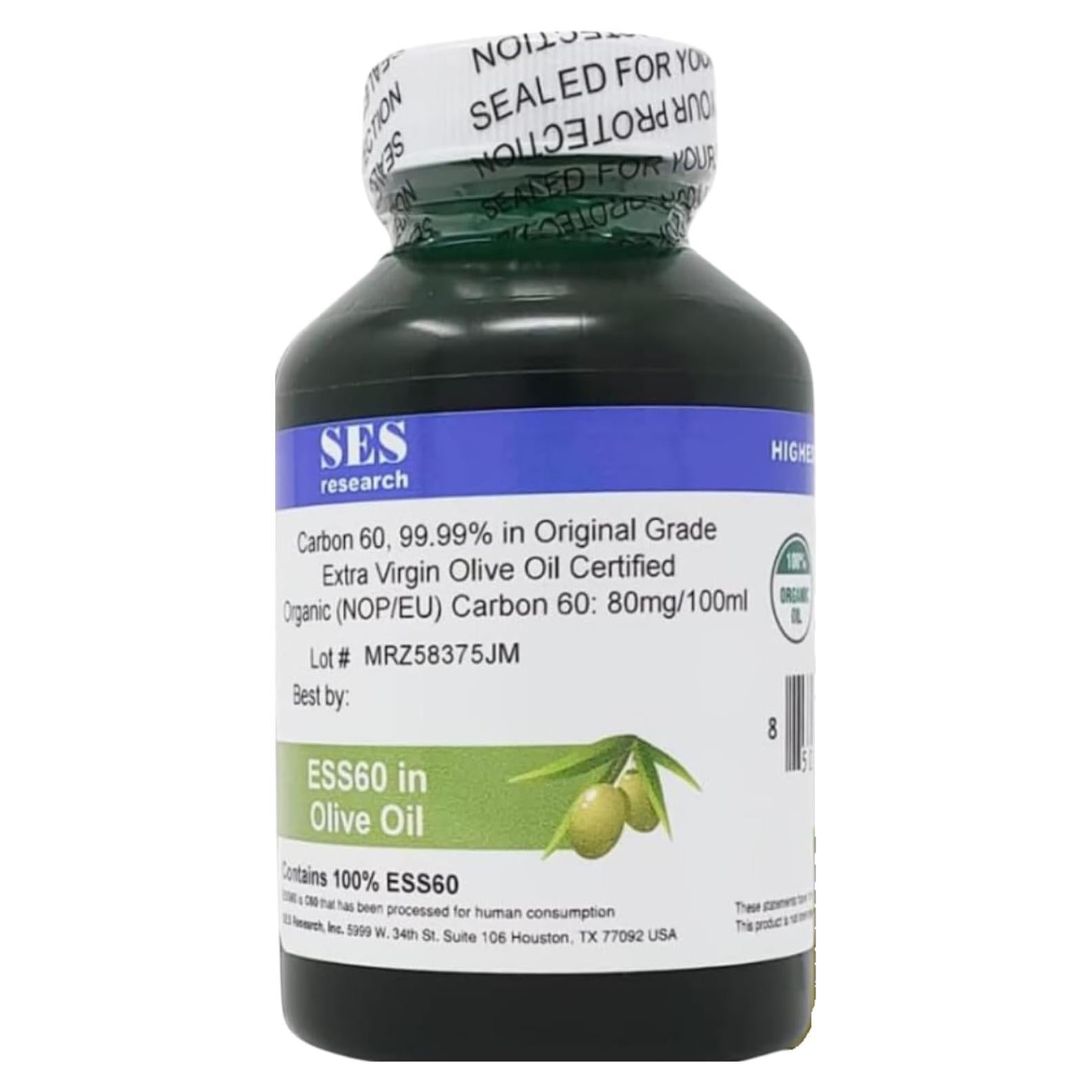 Suplemento Nootrópico SES Research C60 99.99% en Aceite de Oliva