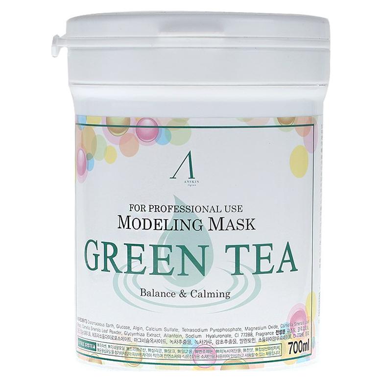 Polvo de Máscara Modeladora Anskin 700ml Té Verde Antioxidante