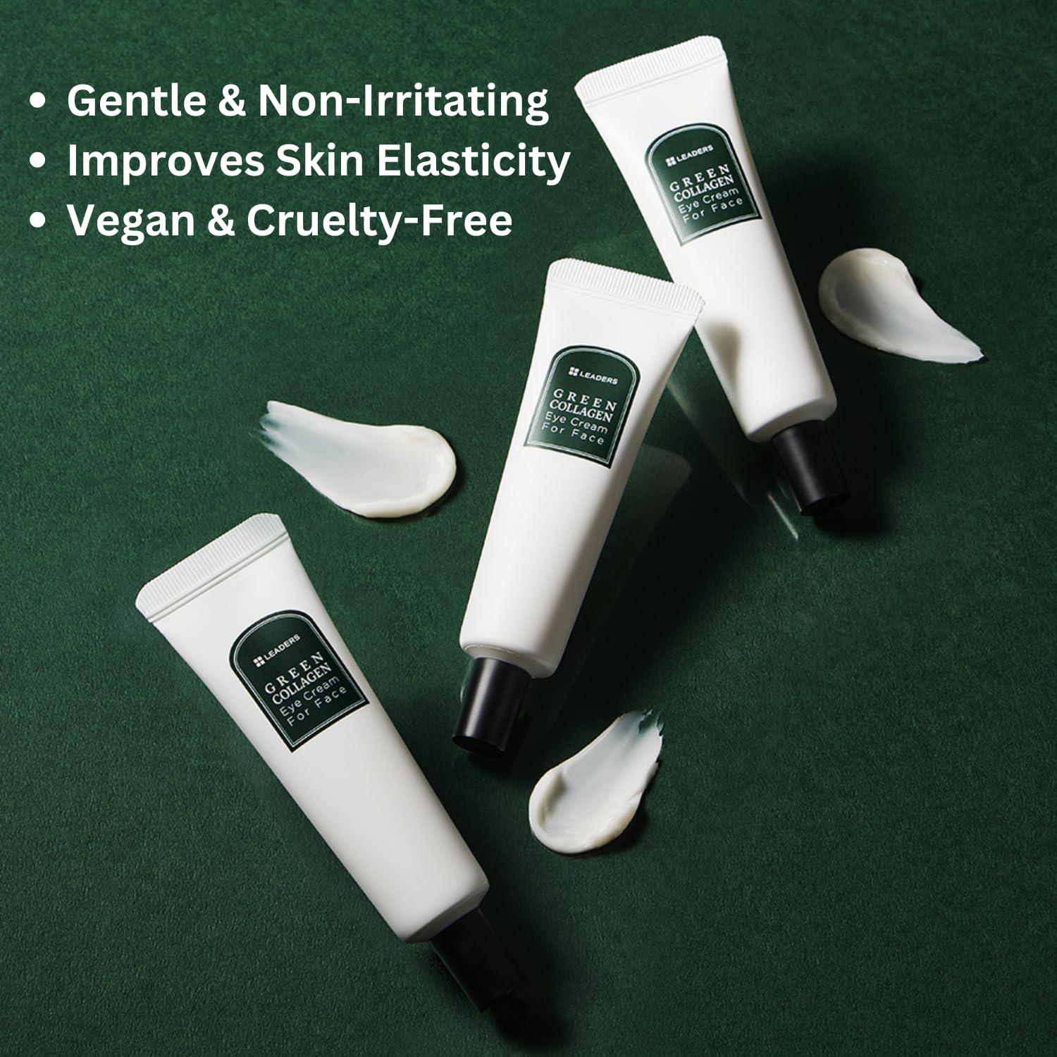 Crema de Ojos Vegana Leaders Colágeno Verde 30ml - Anti-Envejecimiento