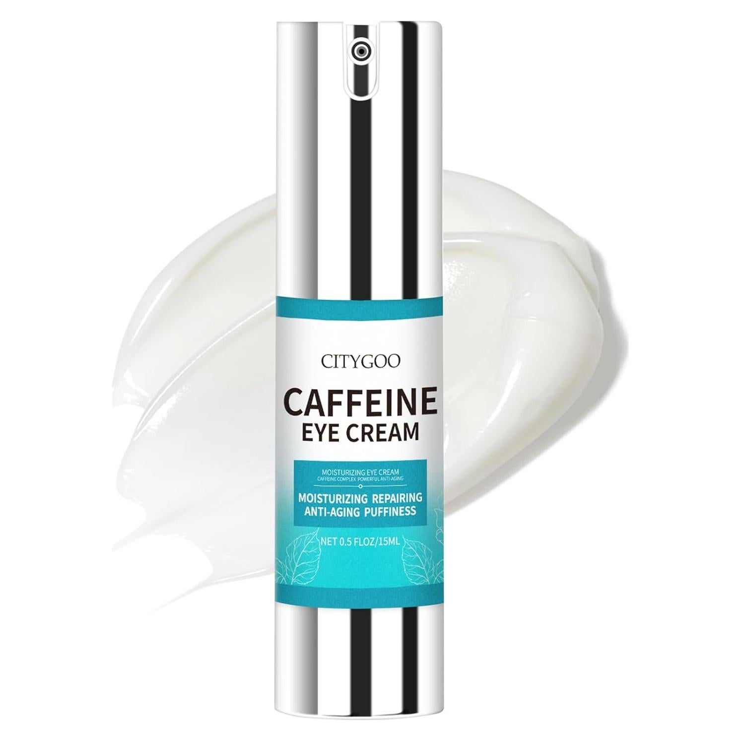 Crema para Ojos CITYGOO con Cafeína 50g - Antiarrugas y Hidratante