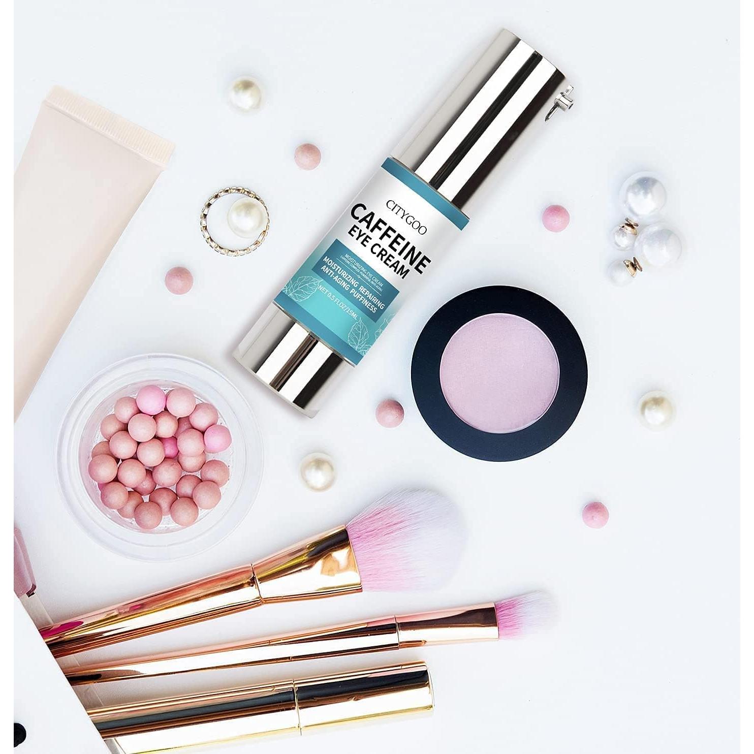 Crema para Ojos CITYGOO con Cafeína 50g - Antiarrugas y Hidratante