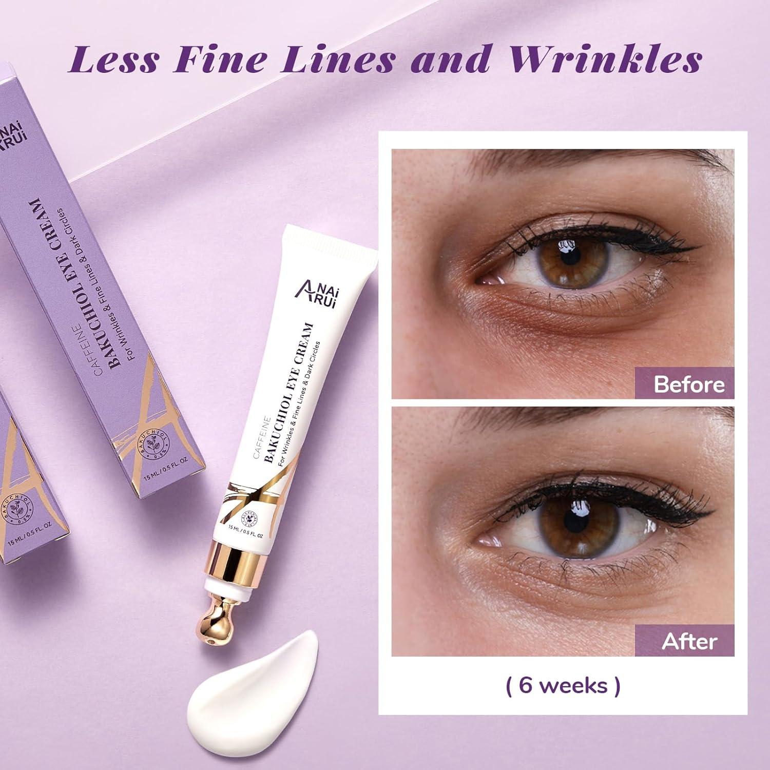 Crema para Ojos ANAI RUI Caffeine Bakuchiol 15ml - Hidratante