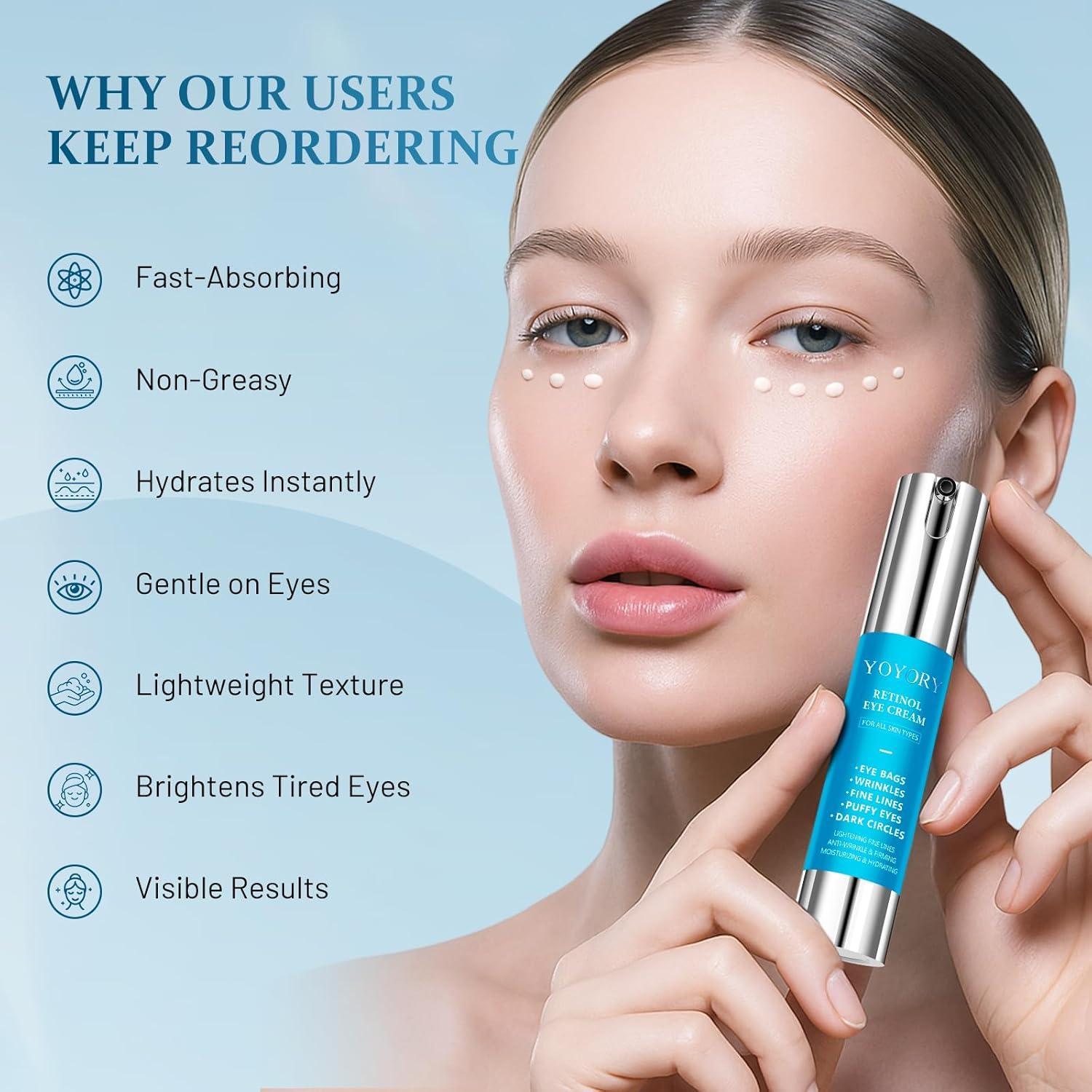 Crema para los Ojos YOYORY con Retinol 20ml - Anti-Envejecimiento