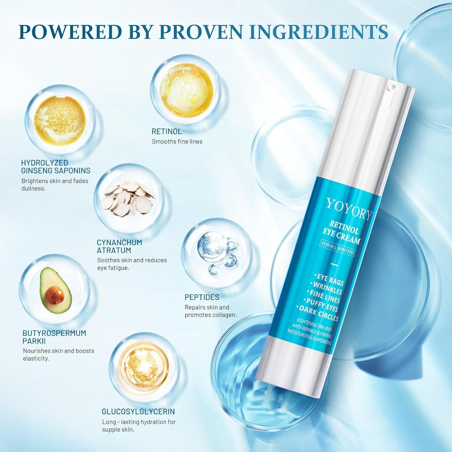 Crema para los Ojos YOYORY con Retinol 20ml - Anti-Envejecimiento