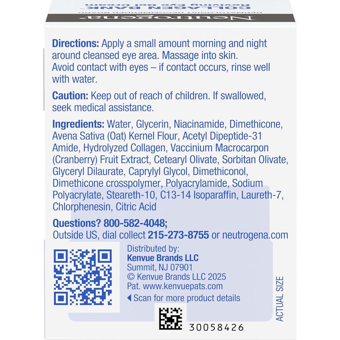 Crema Revitalizante para Ojos Neutrogena Collagen Bank 14g