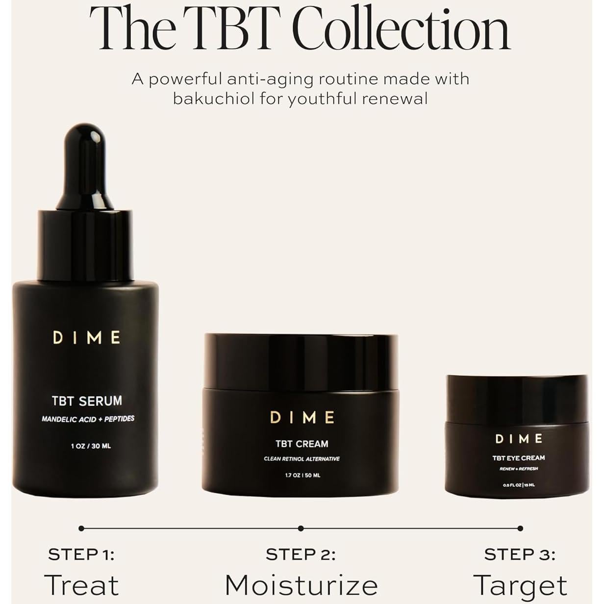 Crema para Ojos TBT DIME 15 ml - Anti-envejecimiento y Hidratación