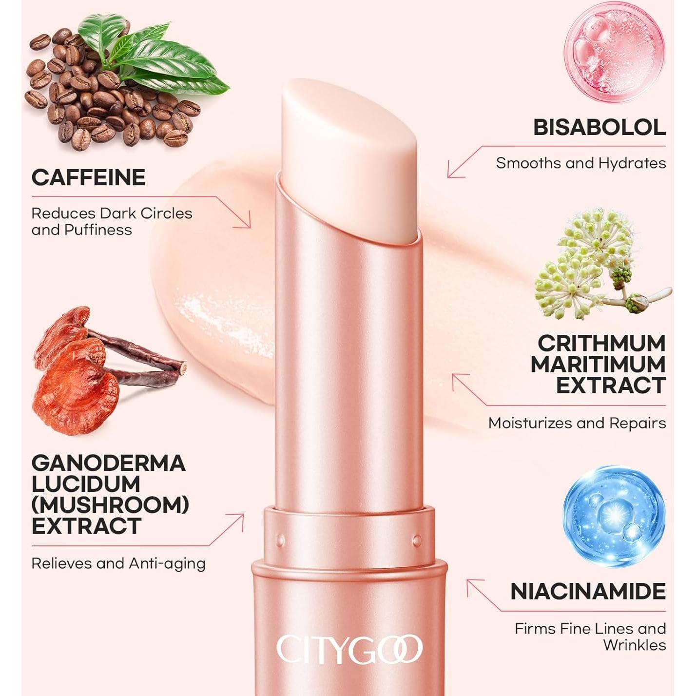 CITYGOO Barra de Crema para Ojos con Cafeína 20g - Antienvejecimiento