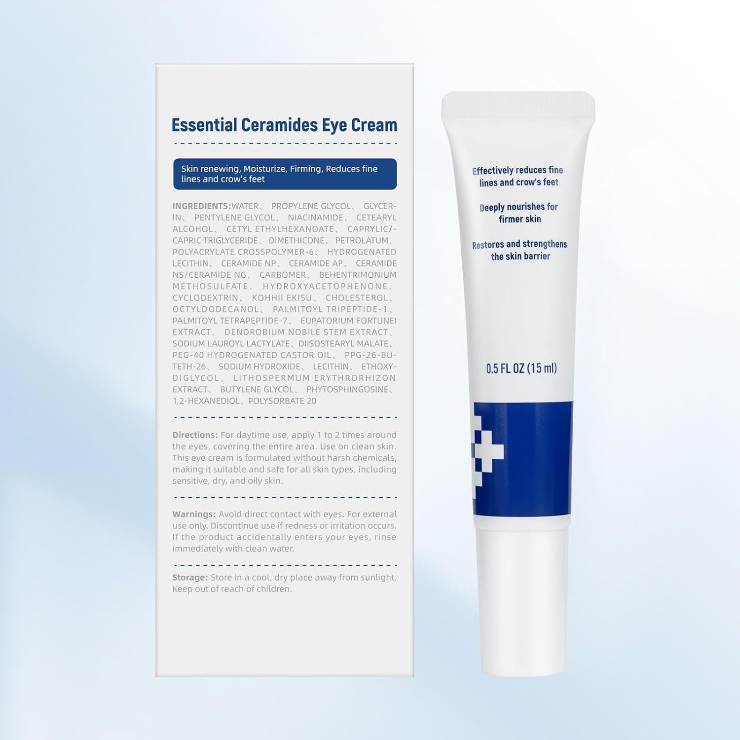 Crema para Ojos Antiarrugas Ceedoo con Ceramidas y Cafeína 14g