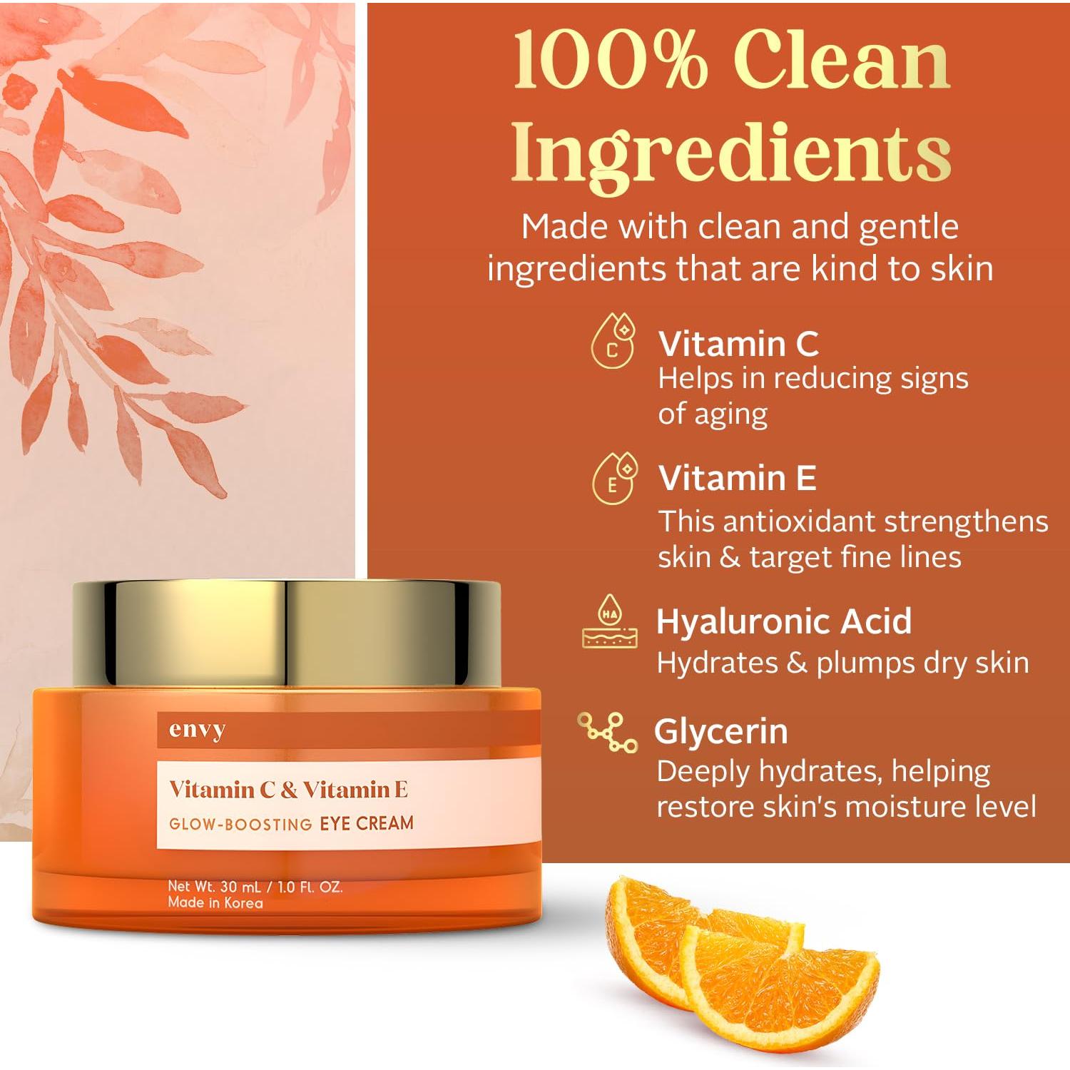 Crema Contorno de Ojos Envy Vitamina C y E - 28.6 g