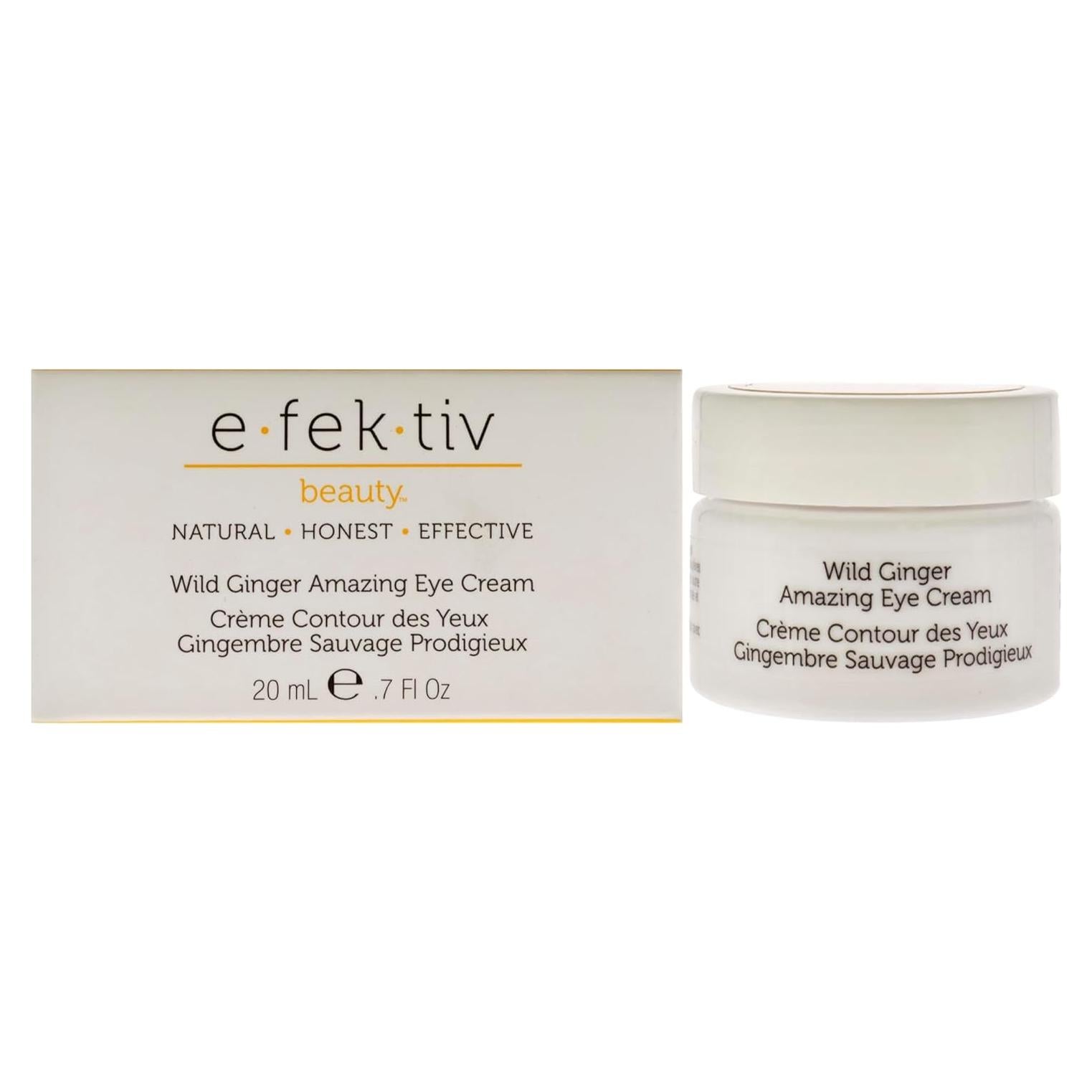 Crema para Ojos e.fek.tiv Jengibre Salvaje 20.9 ml Vegana