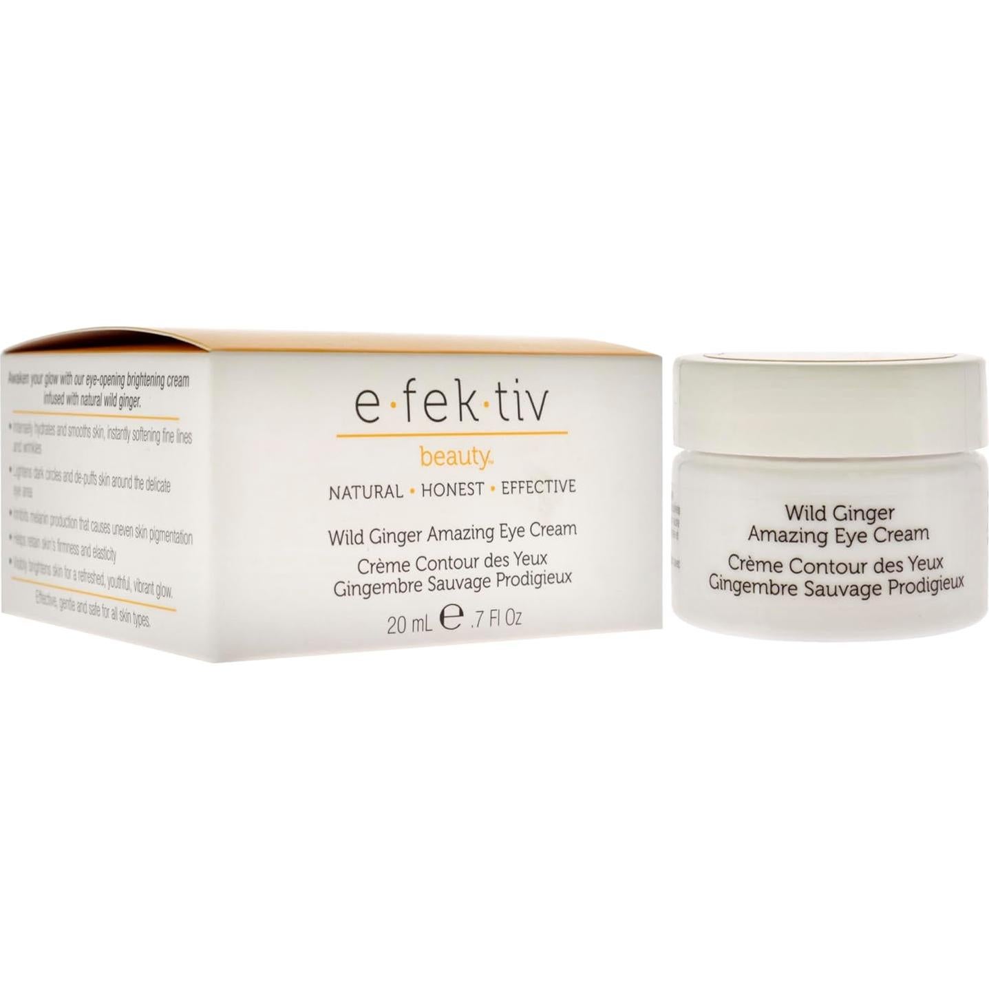 Crema para Ojos e.fek.tiv Jengibre Salvaje 20.9 ml Vegana