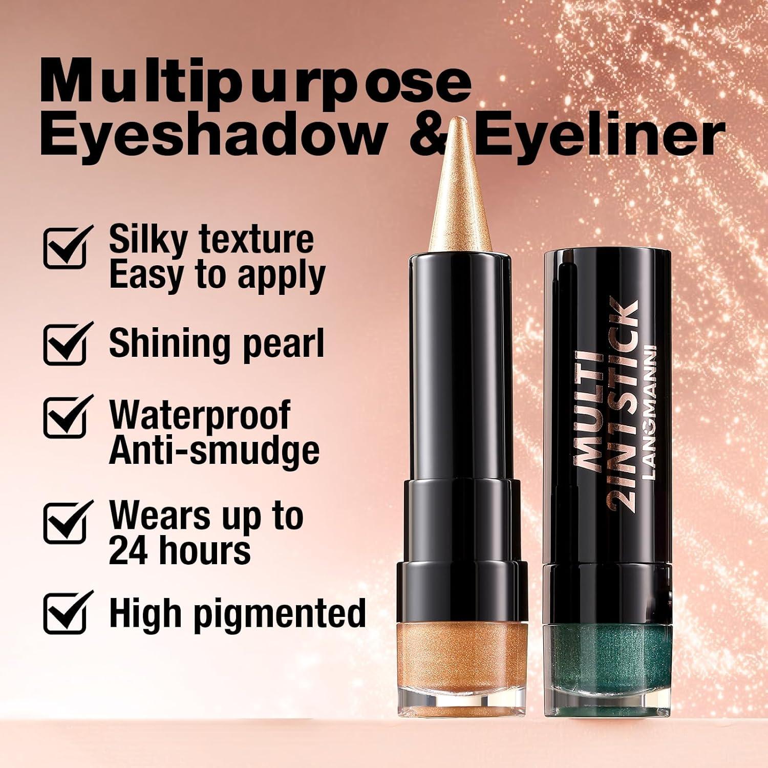 Combo Lápiz de Ojos y Sombra 2-en-1 BAISEN DIARY #05 Oliva