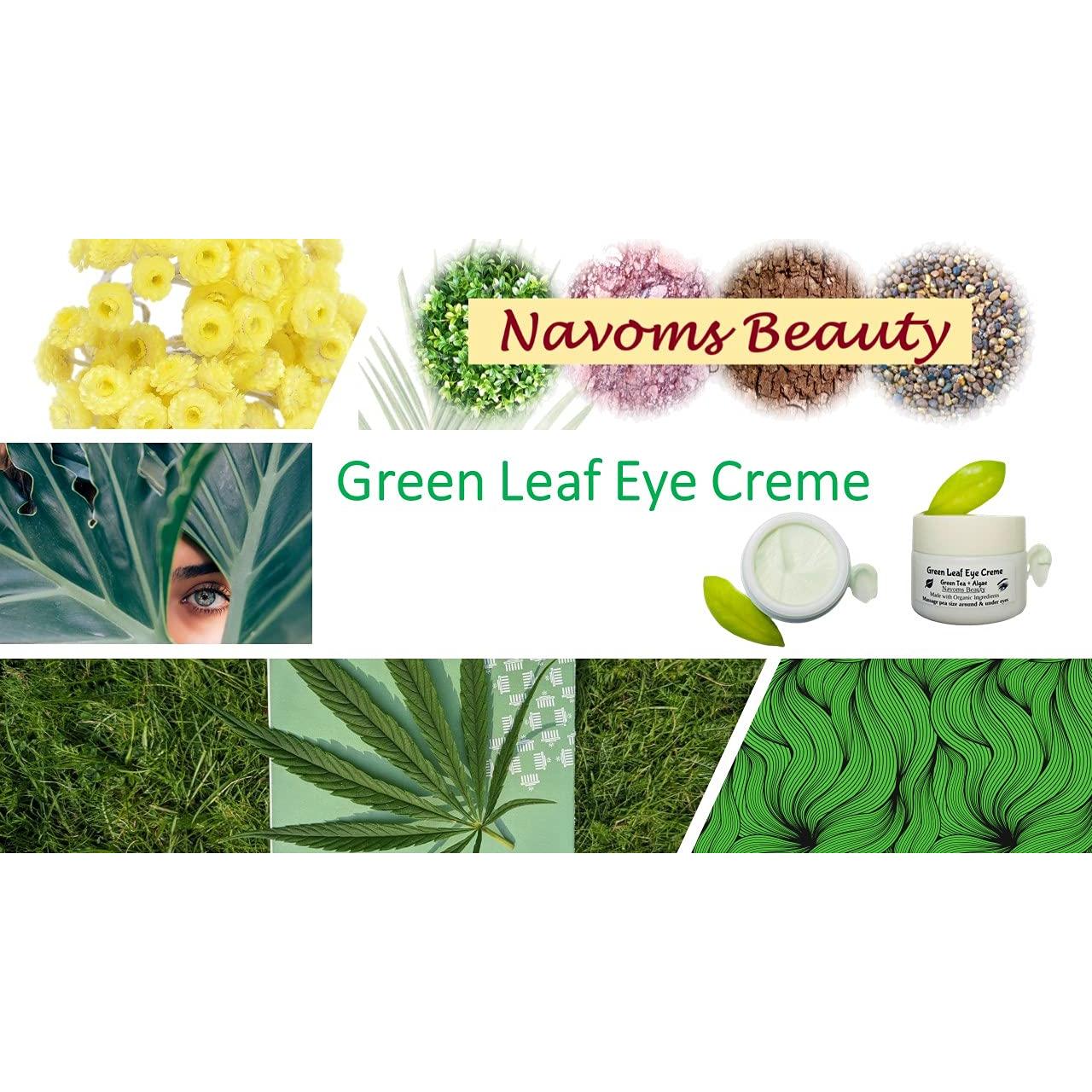 Crema para los Ojos Vegana Navoms con Té Verde y Algas 28.35 g