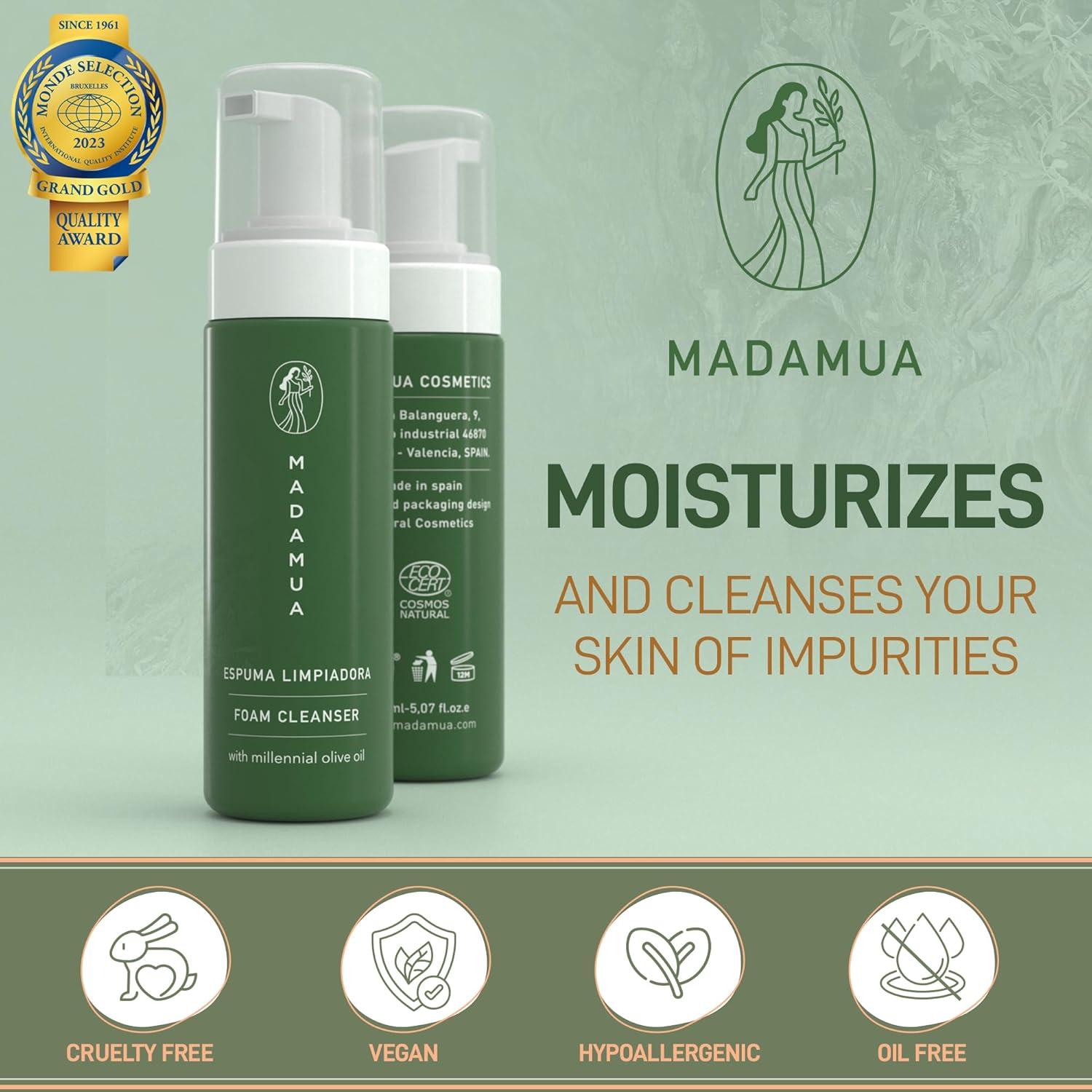 Limpiador Facial Espumoso Orgánico MADAMUA 220g - Hidratante