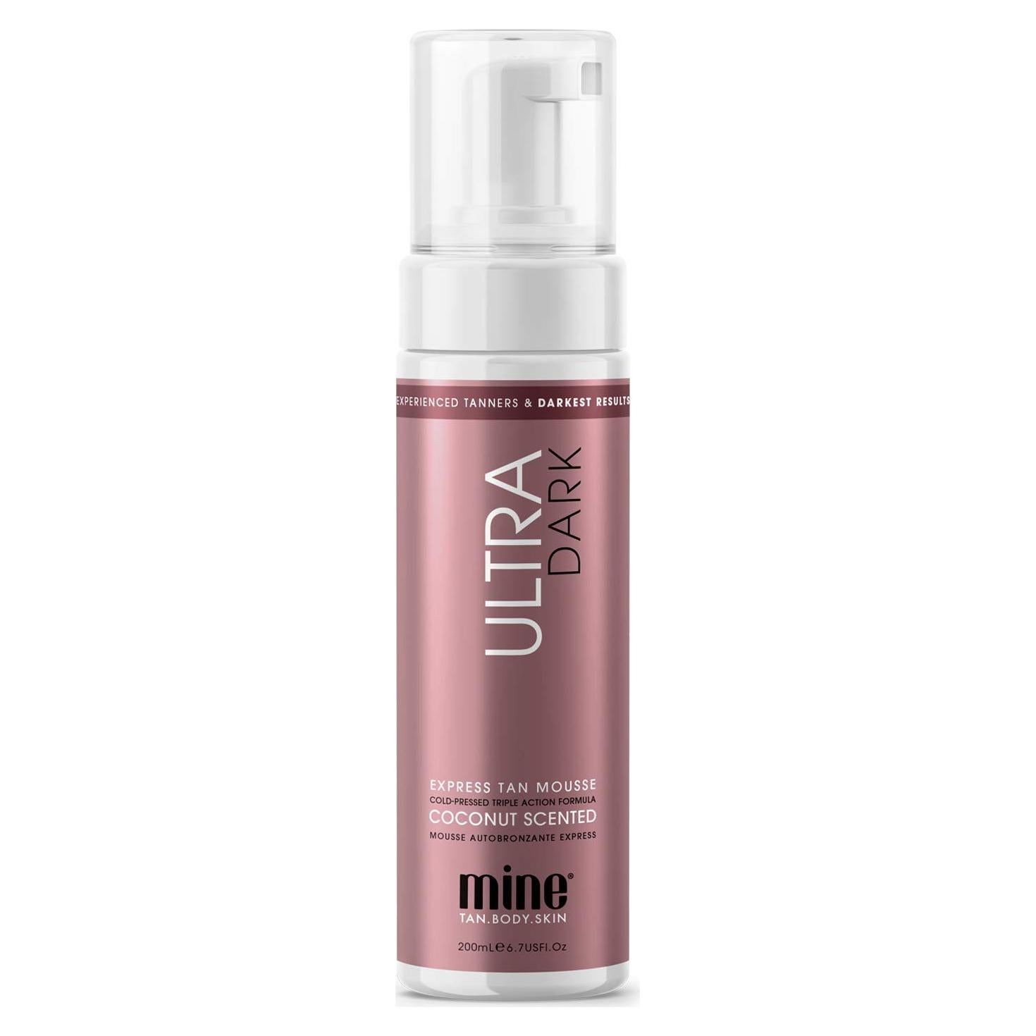 Mousse Bronceador MineTan Ultra Dark 198.5 ml - Hidratante Coco