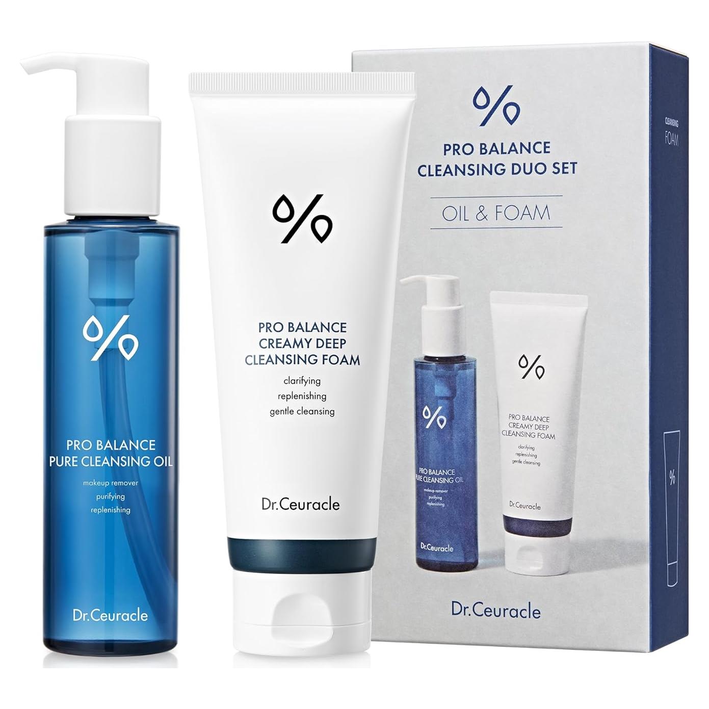 Set de Limpieza Facial Dr.Ceuracle Pro Balance - Aceite y Espuma