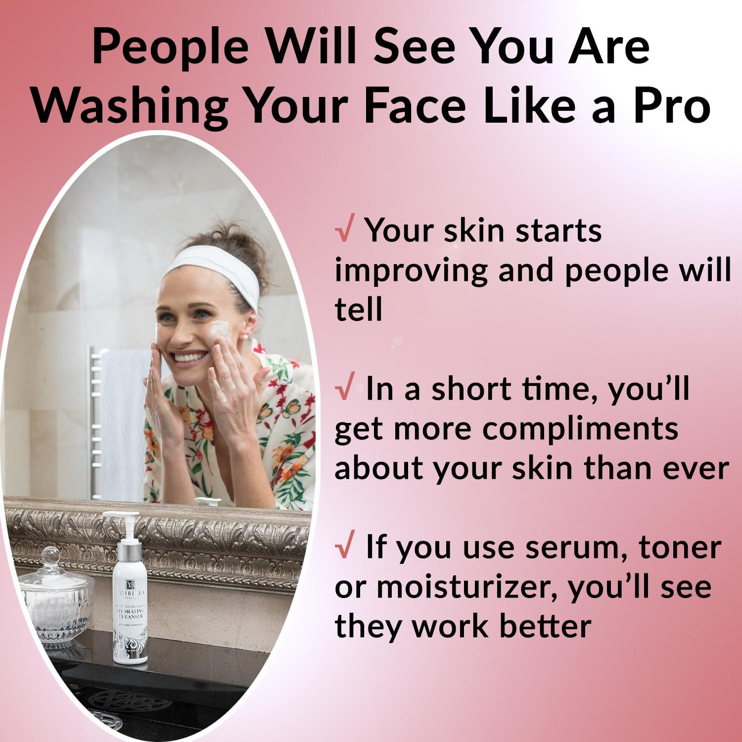 Limpiador Facial Espumoso Voibella 170g - Hidratante Antienvejecimiento