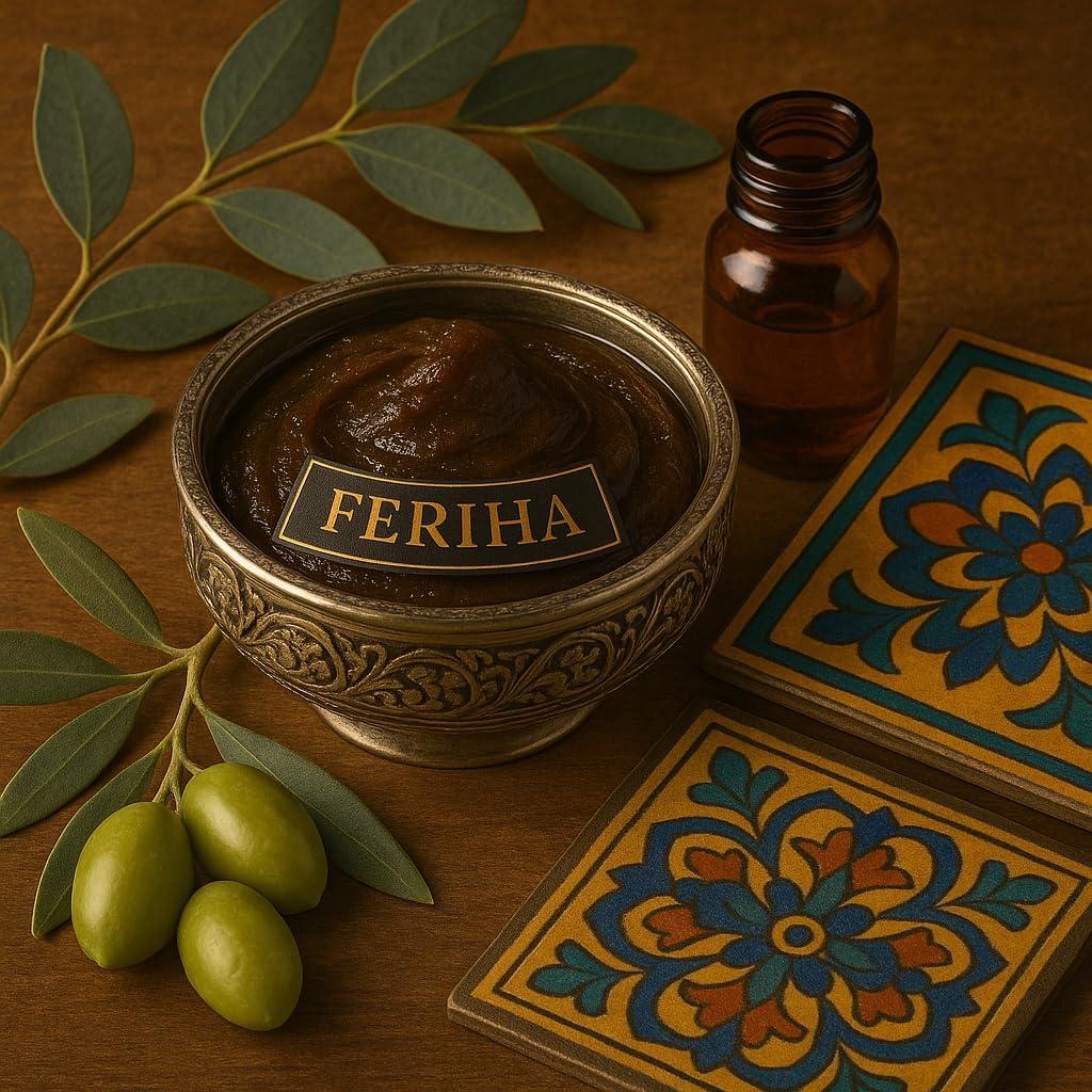 Jabón Negro Marroquí Feriha con Eucalipto - Exfoliante 198g