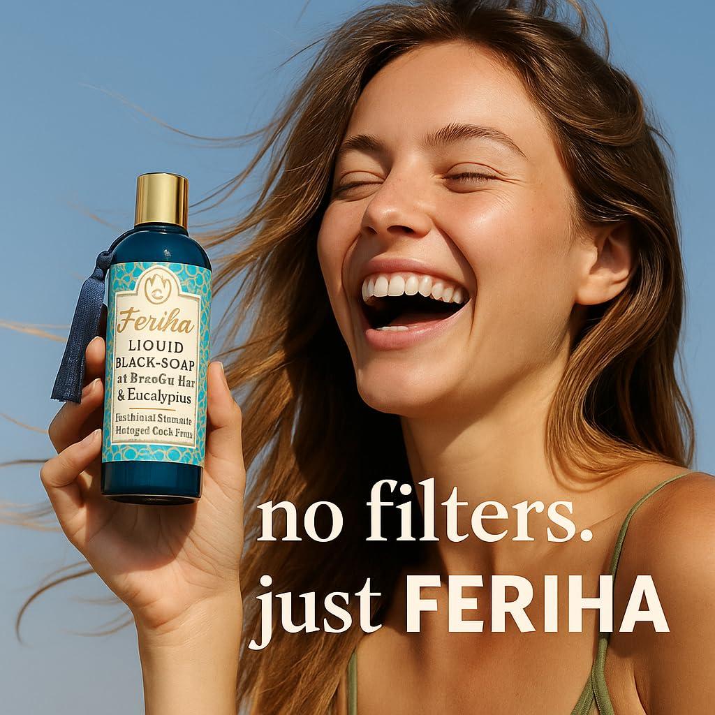 Jabón Negro Líquido Feriha 500ml - Exfoliante Tradicional Marroquí