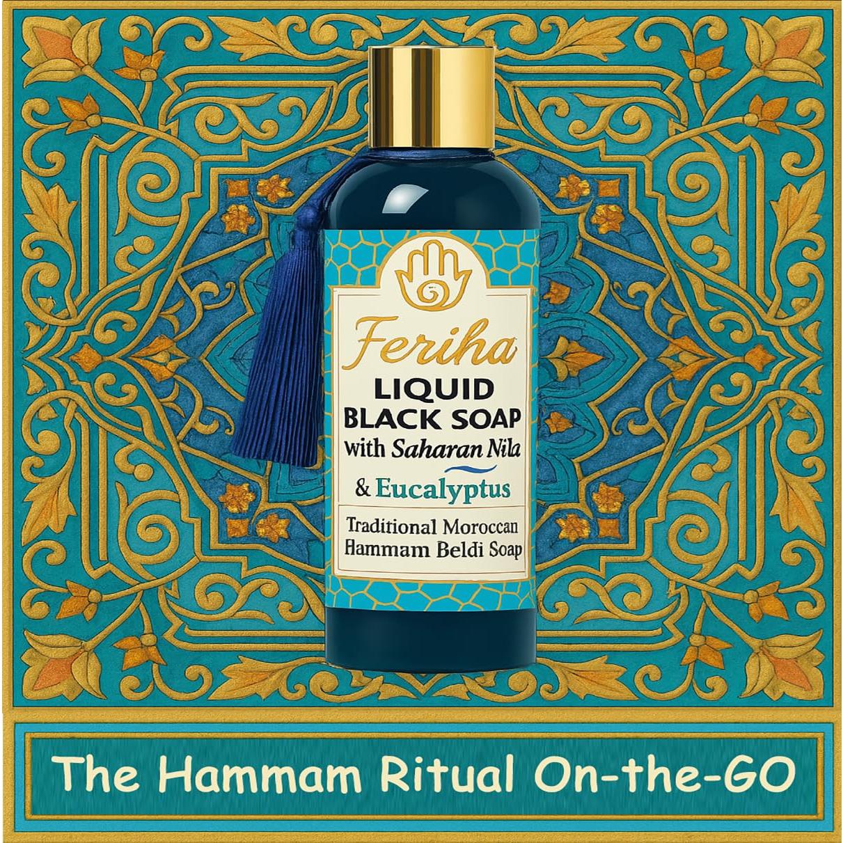 Jabón Negro Líquido Feriha 500ml - Exfoliante Tradicional Marroquí