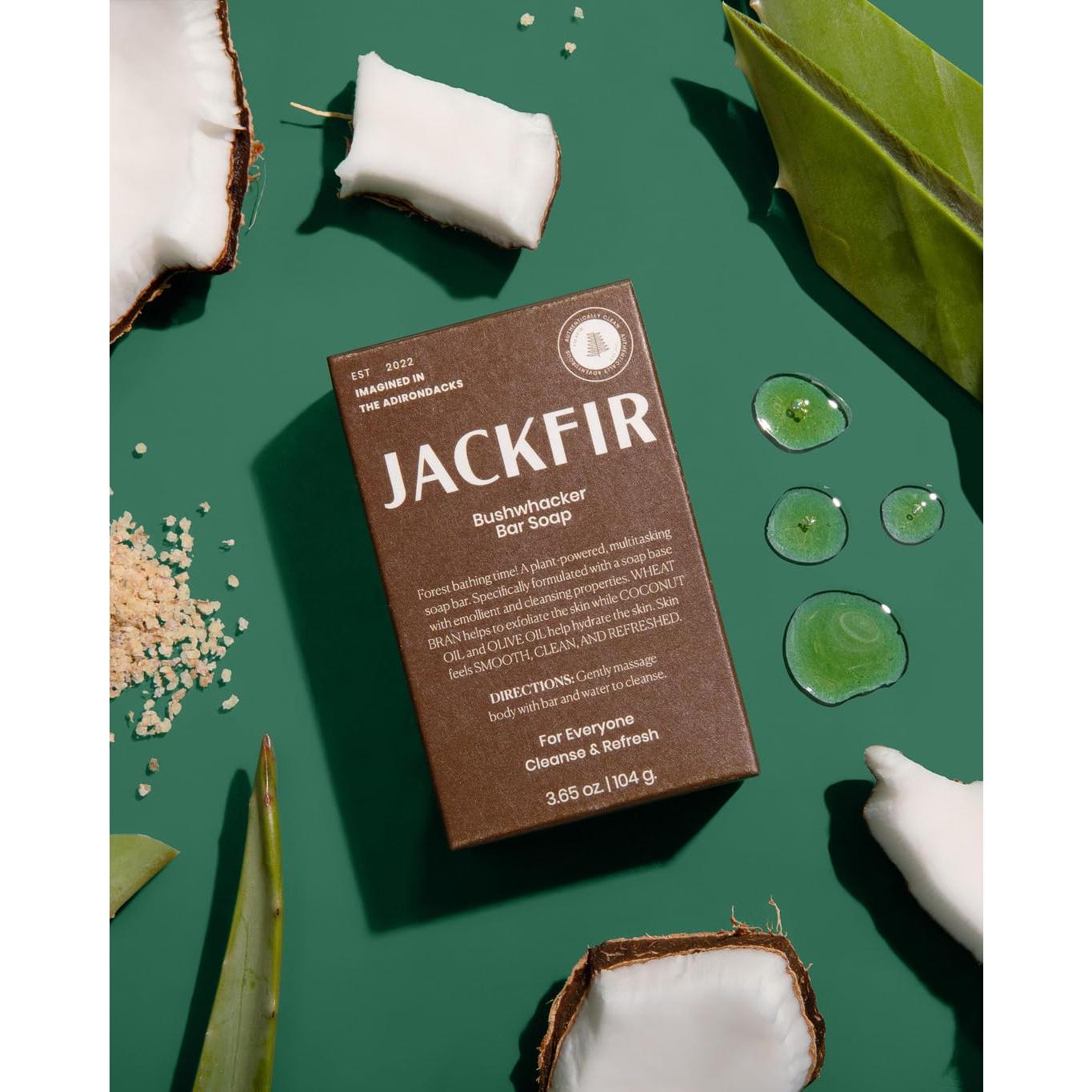 Jabón Orgánico en Barra Jackfir The Bushwhacker 103 g - Hidratante y Exfoliante