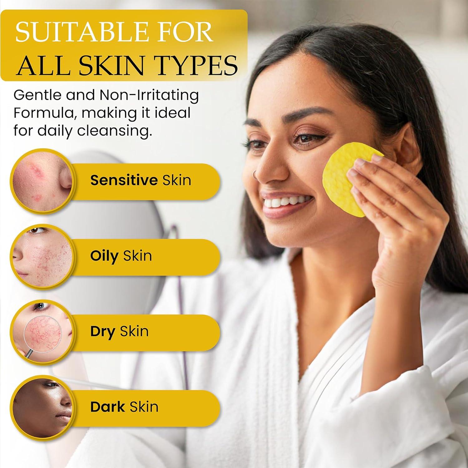 Pads de Limpieza Exfoliantes Dermatrue con Ácido Kojico y Cúrcuma - 80 Piezas