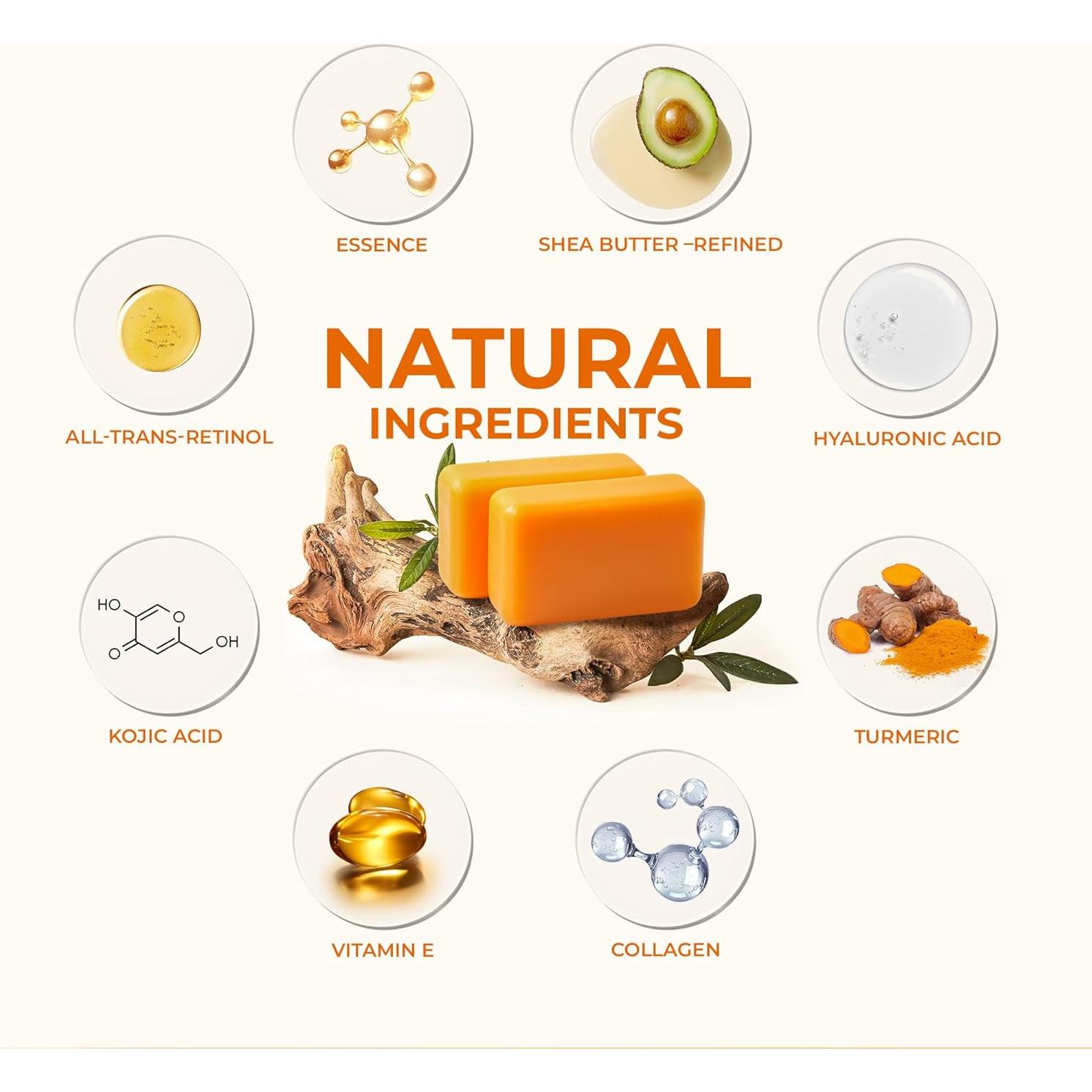 Jabón Aclarador KlearBloom con Ácido Kójico y Cúrcuma 210g