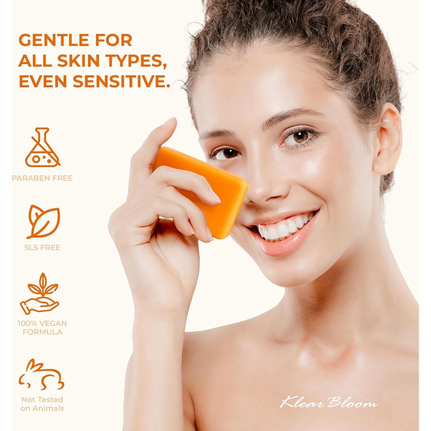 Jabón Aclarador KlearBloom con Ácido Kójico y Cúrcuma 210g